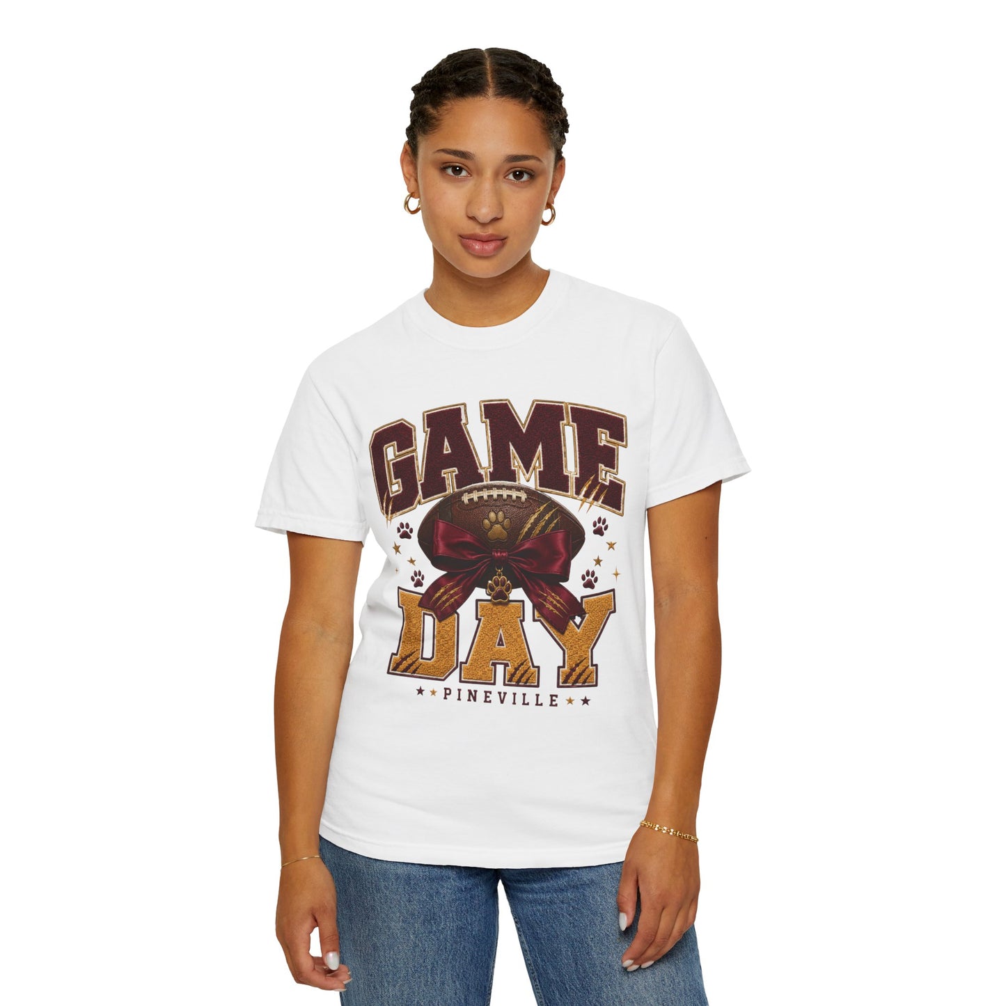 Pineville Lions Bow Game Day Comfort Colors Tee