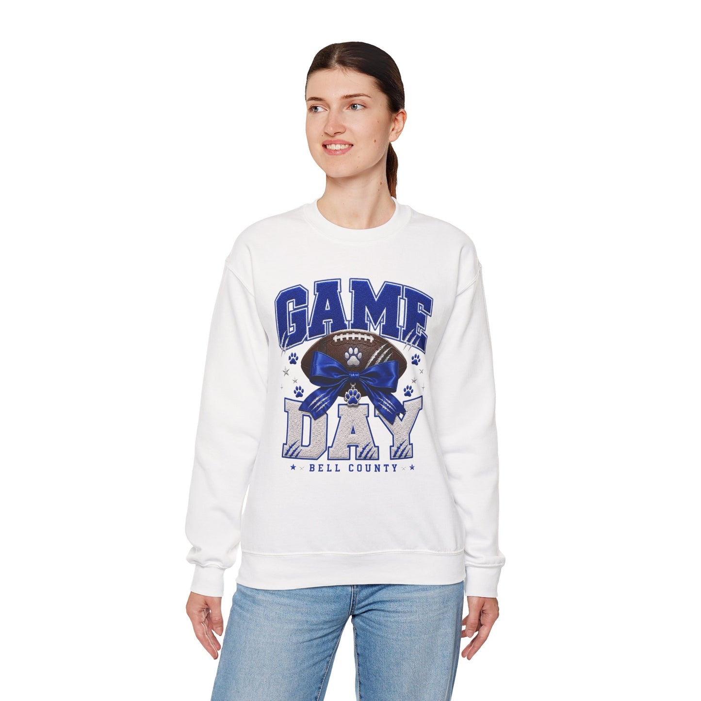 Bell County Bobcats Bow Game Day Crewneck