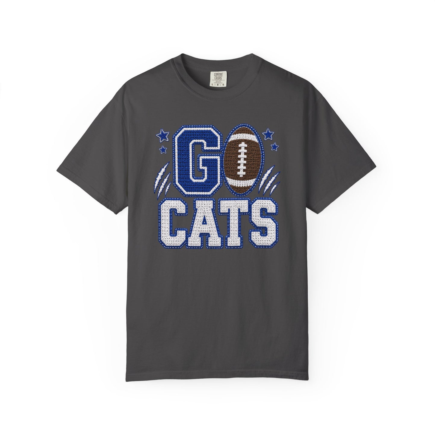 Go Cats Crochet Game Day Comfort Colors Tee