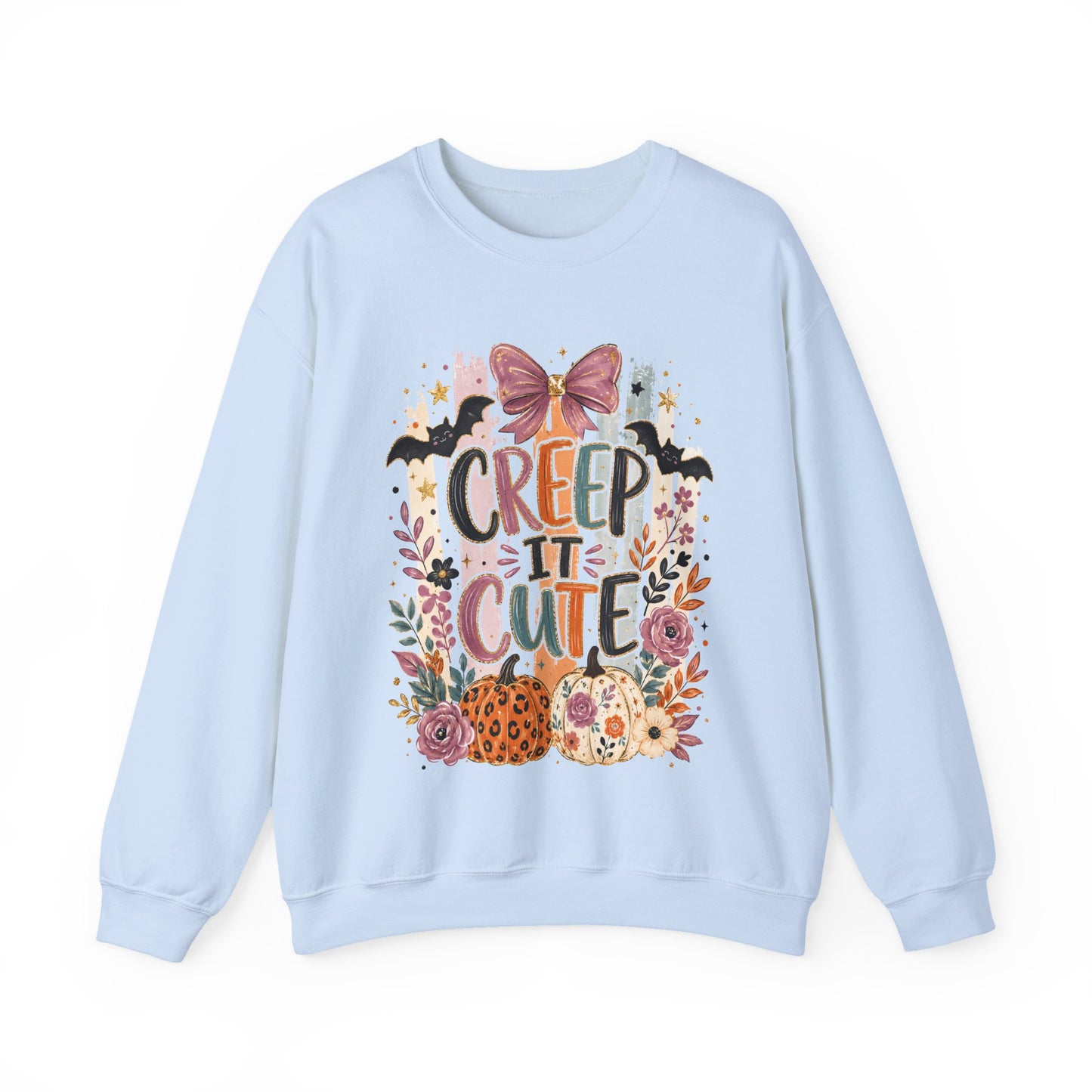 Cute Halloween Sweatshirt, Creep It Cute Crewneck, Colorful Halloween Shirt, Girly Halloween Sweatshirt, Spooky Season Crewneck