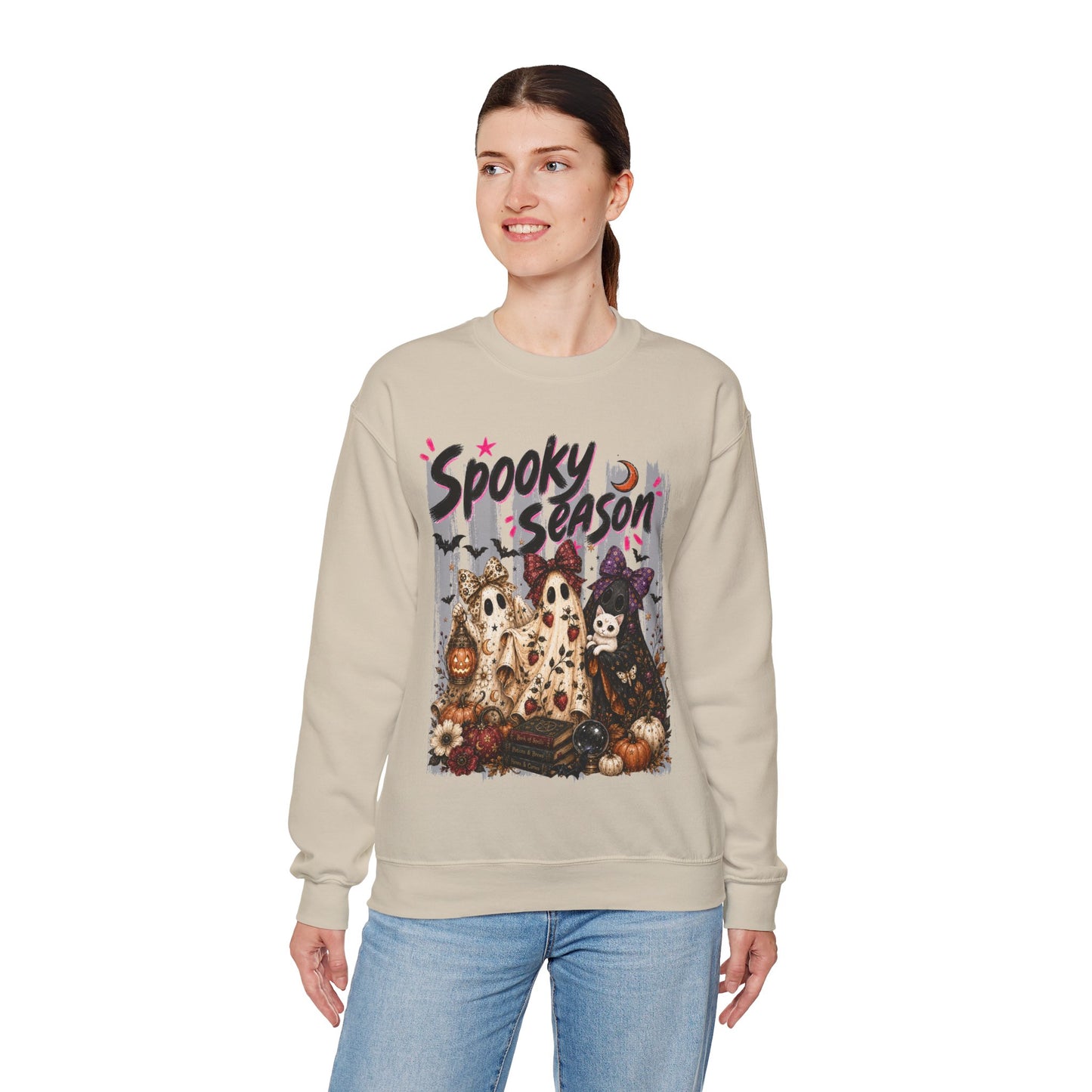 Spooky Season Ghost Group | Crewneck Sweatshirt