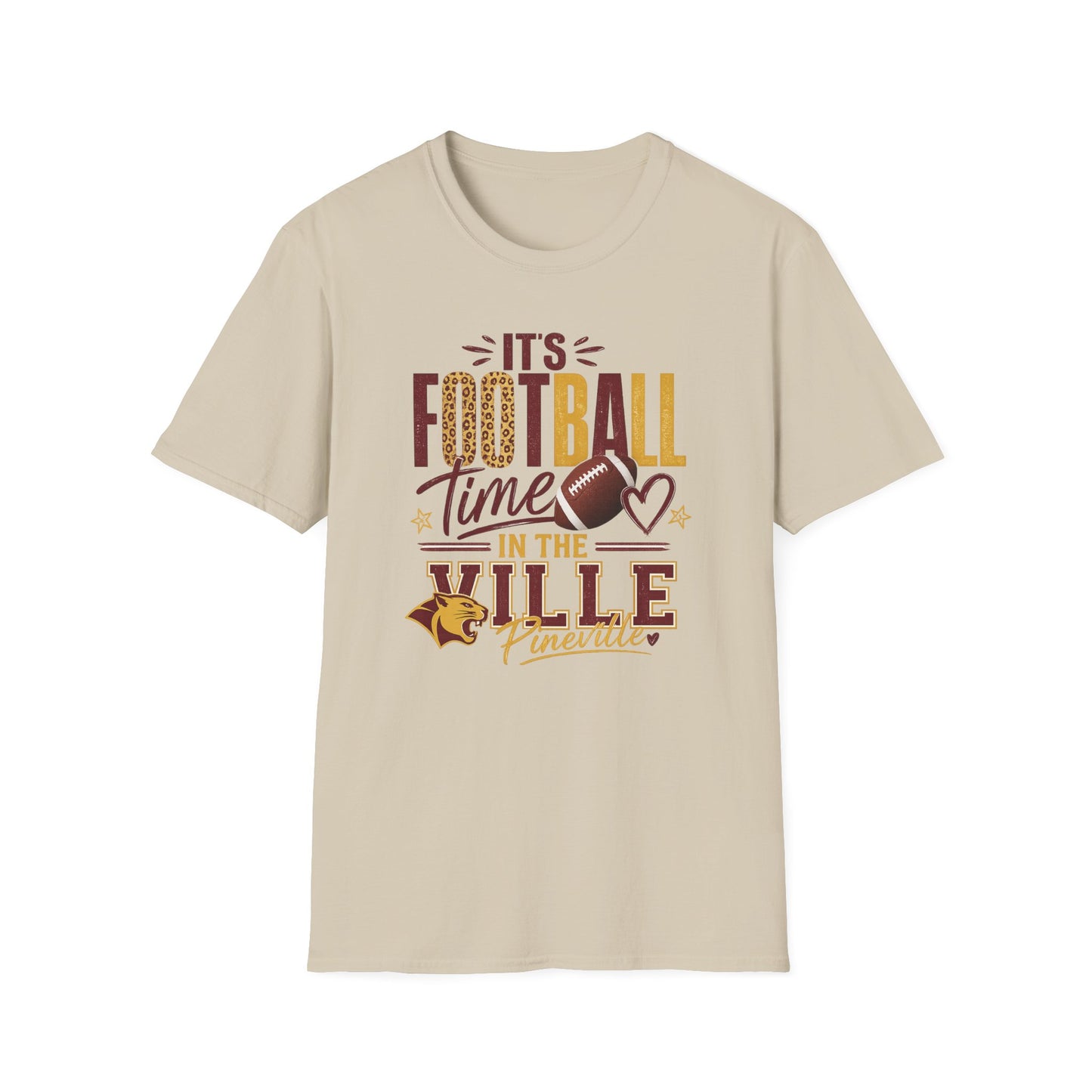 It’s Football Time in the Ville | Pineville Mountain Lions Game Day Gildan Graphic Tee