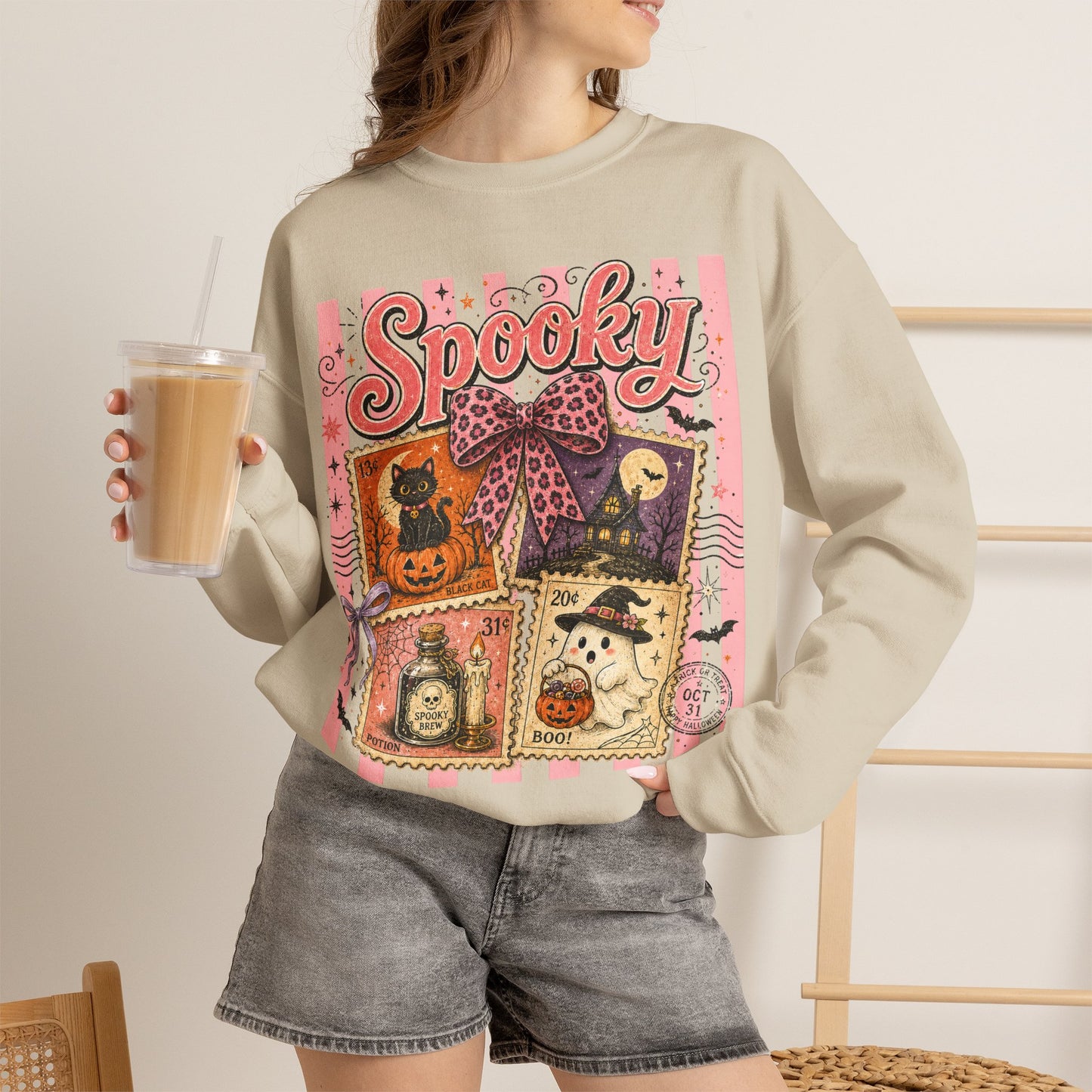 Spooky Collage | Crewneck Sweatshirt