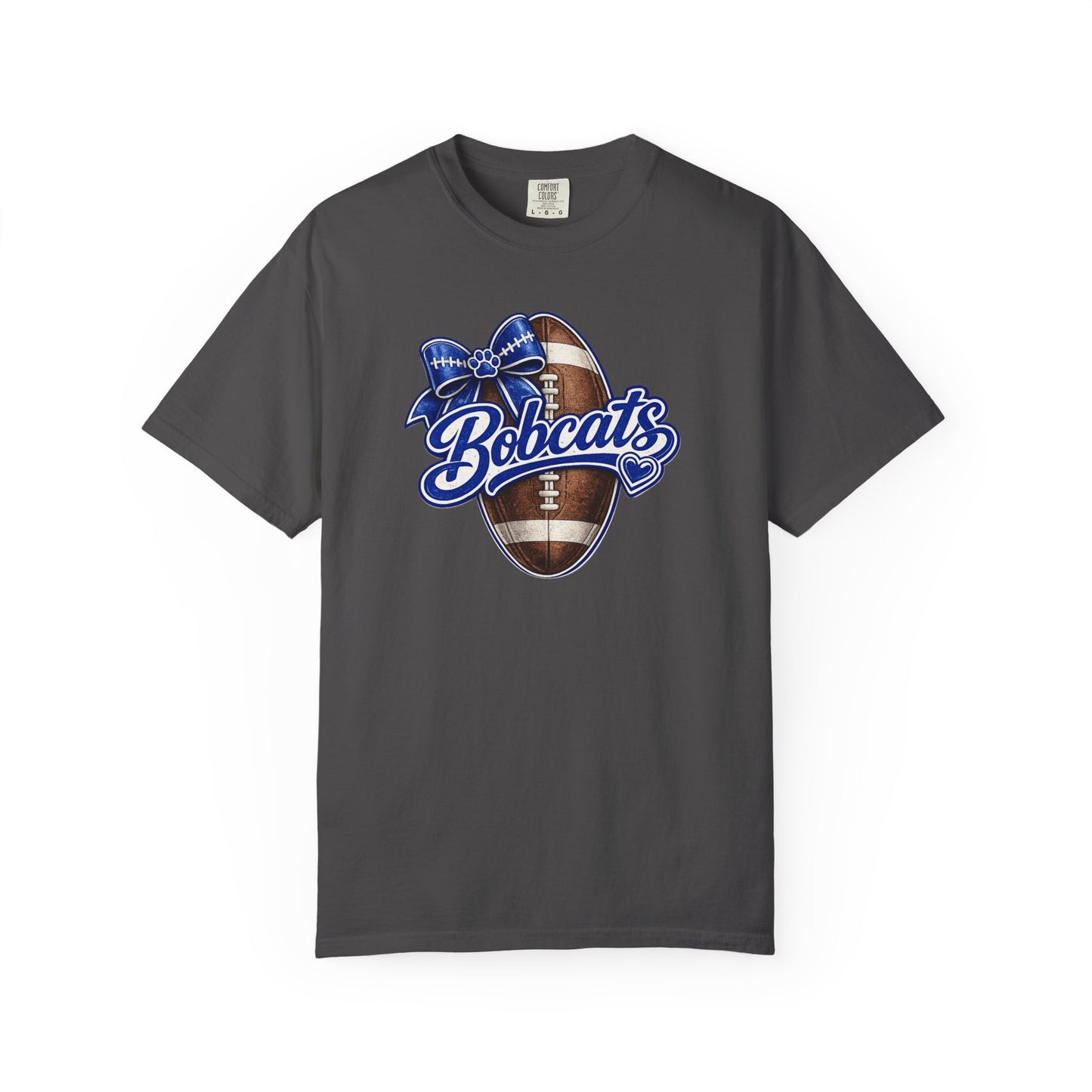 Bell County Bobcats Football Bow Comfort Colors® Tee