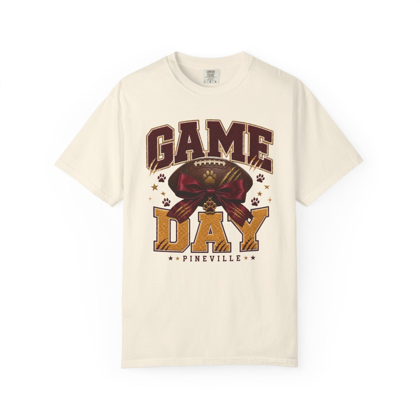 Pineville Lions Bow Game Day Comfort Colors Tee