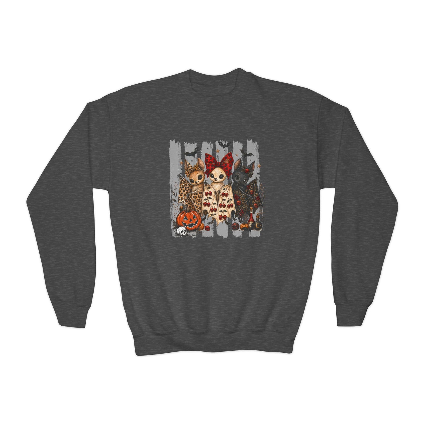 Halloween Animal Trio | Youth Crewneck Sweatshirt