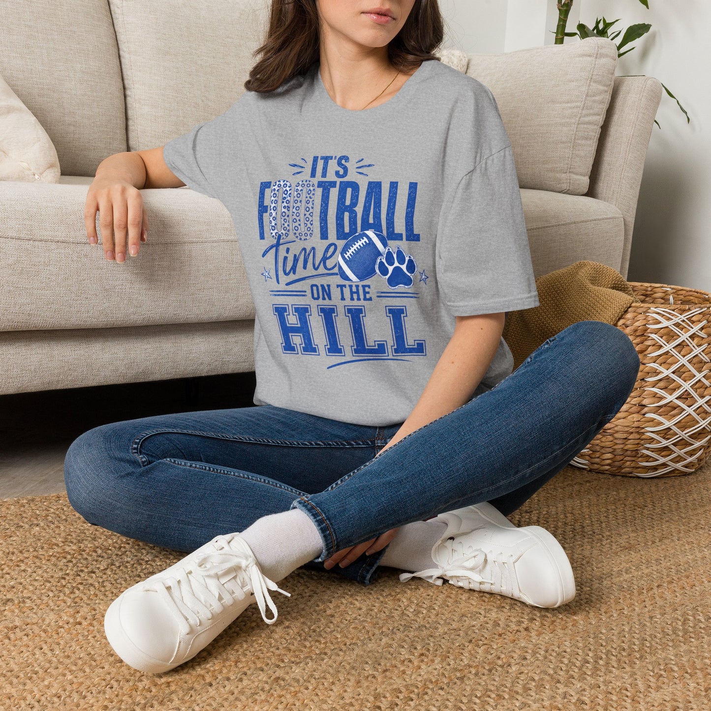 It’s Football Time on the Hill | Bell County Football Graphic Tee (Gildan)