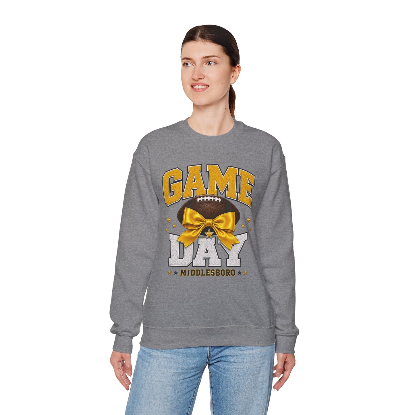 Middlesboro Yellow Jackets Bow Game Day Crewneck