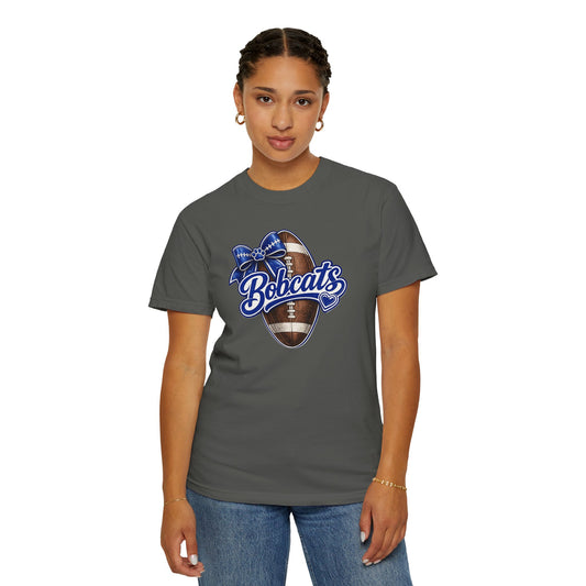 Bell County Bobcats Football Bow Comfort Colors® Tee