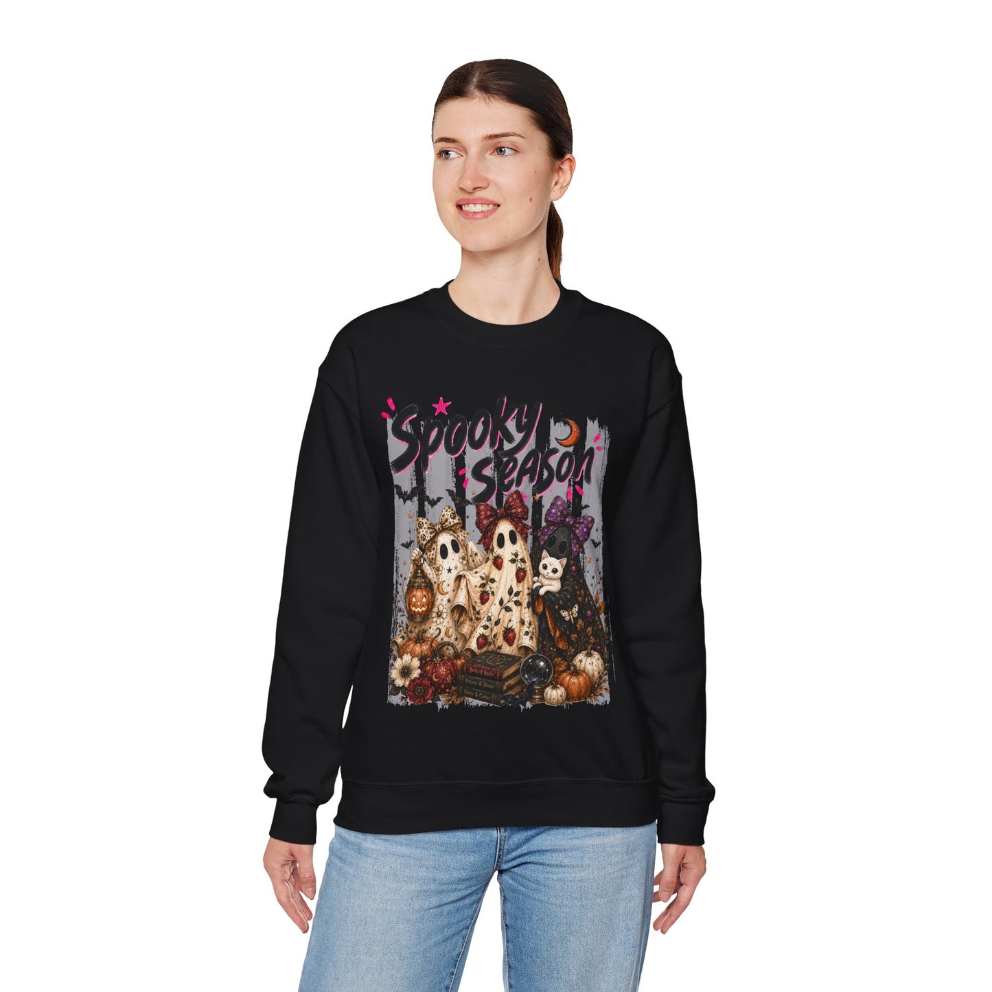 Spooky Season Ghost Group | Crewneck Sweatshirt