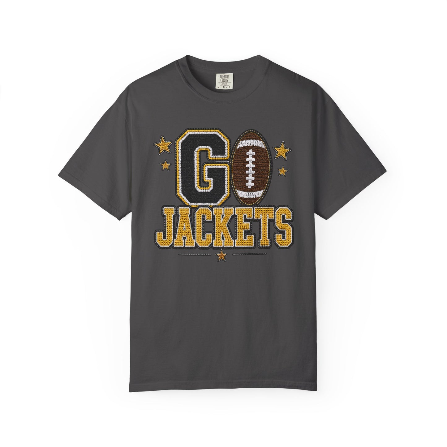 Go Jackets Crochet Game Day Comfort Colors Tee