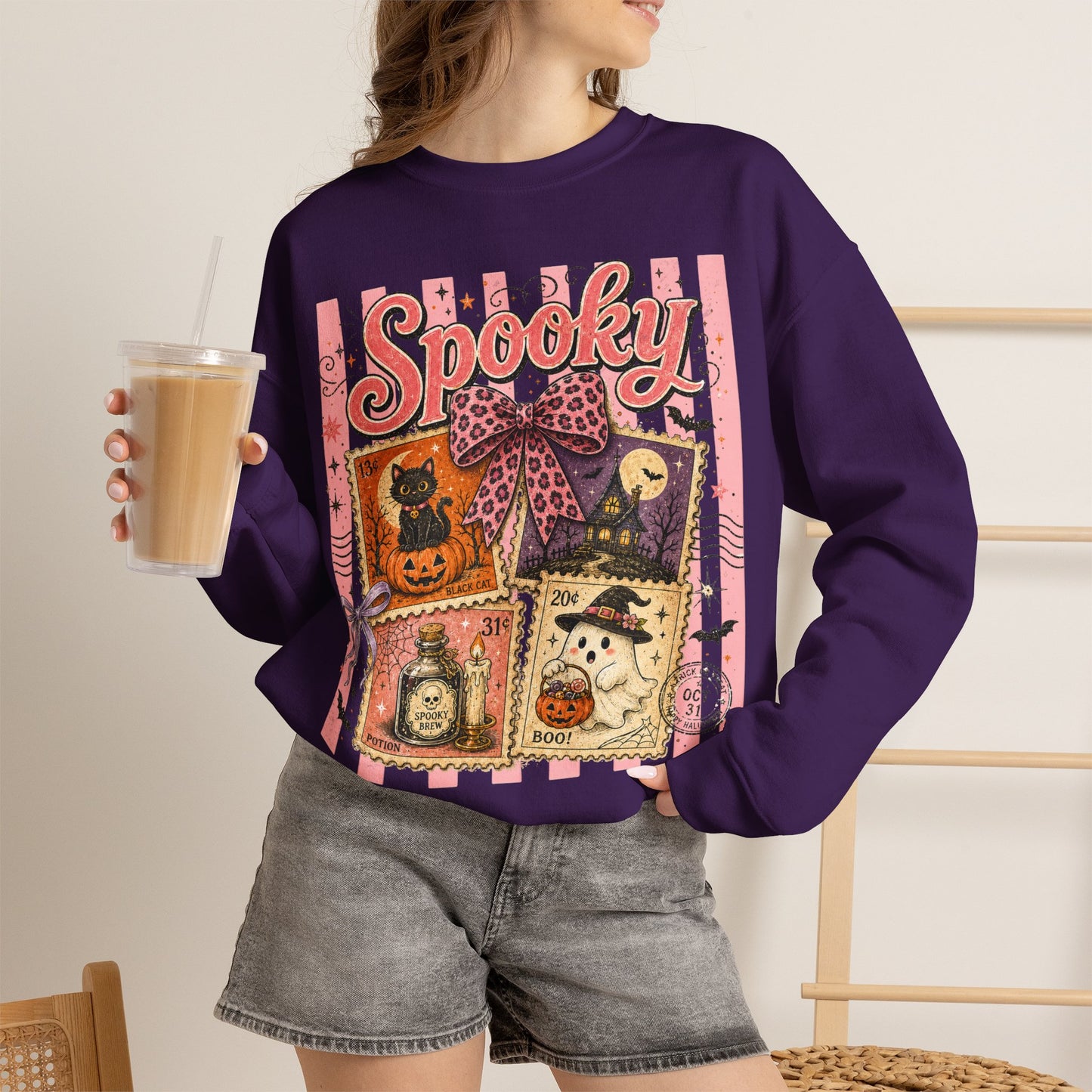 Spooky Collage | Crewneck Sweatshirt