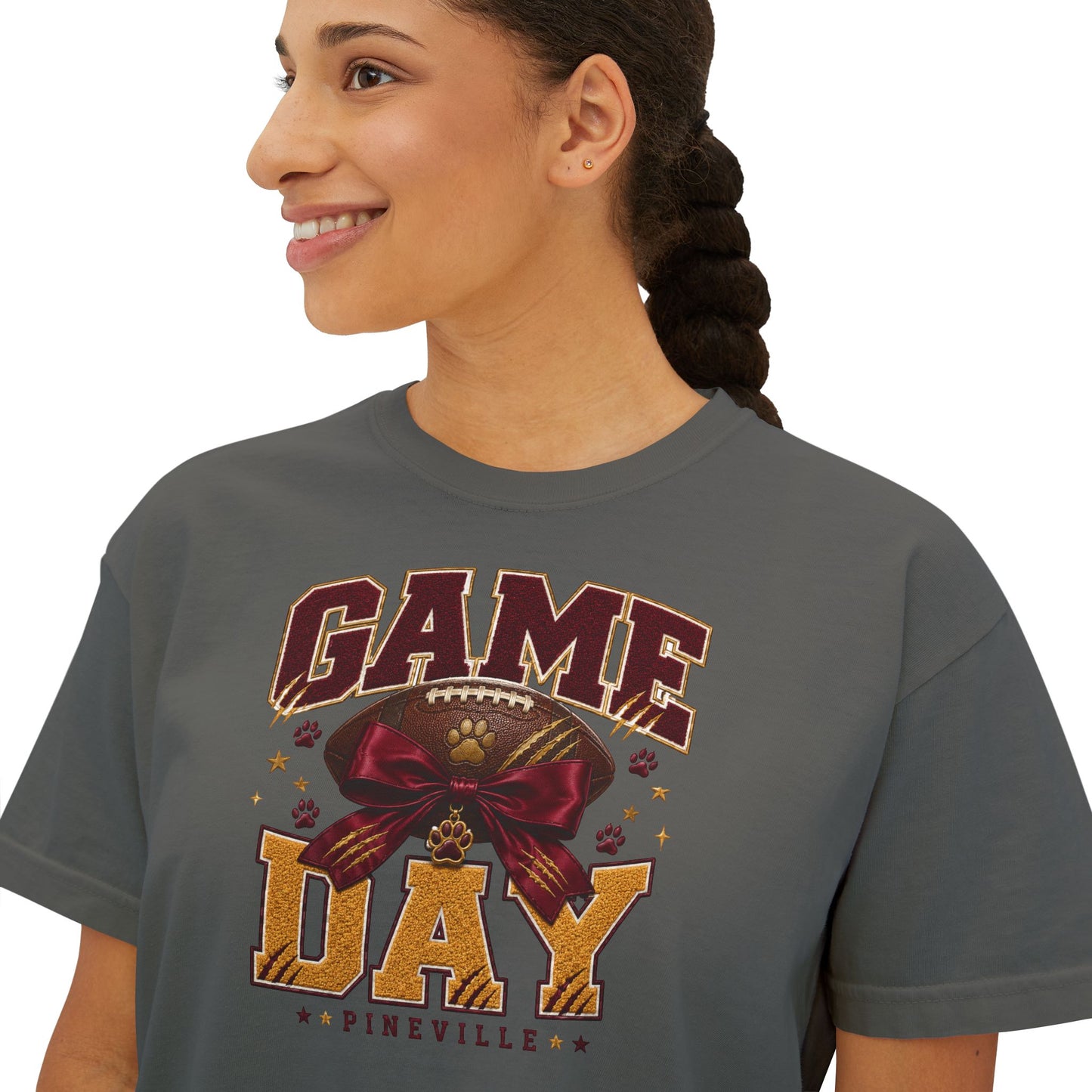 Pineville Lions Game Day Boxy Tee