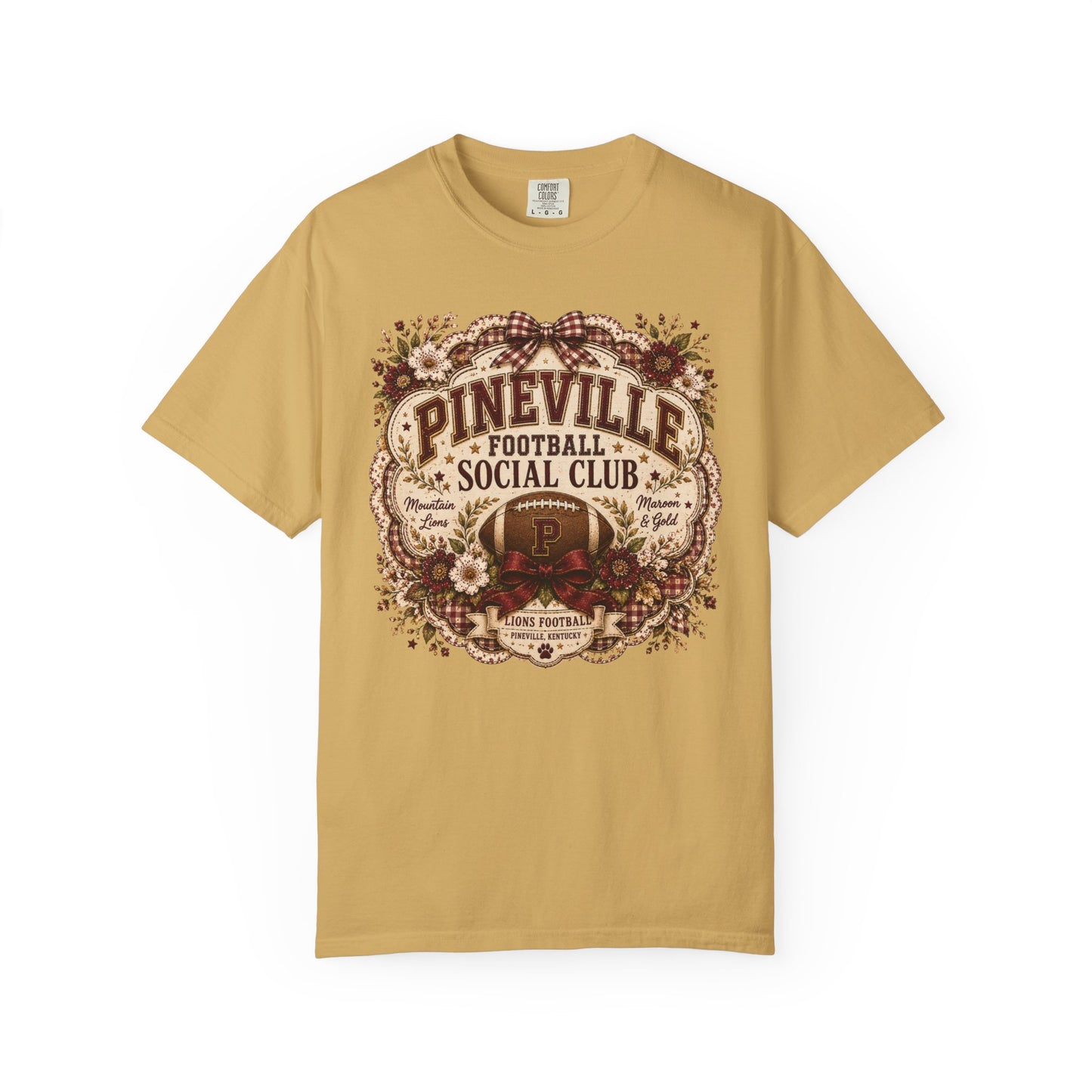 Pineville Football Social Club Comfort Colors Tee