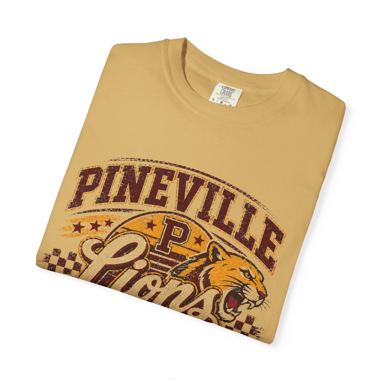 Pineville Lions Game Day T-Shirt — Vintage School Mascot Tee