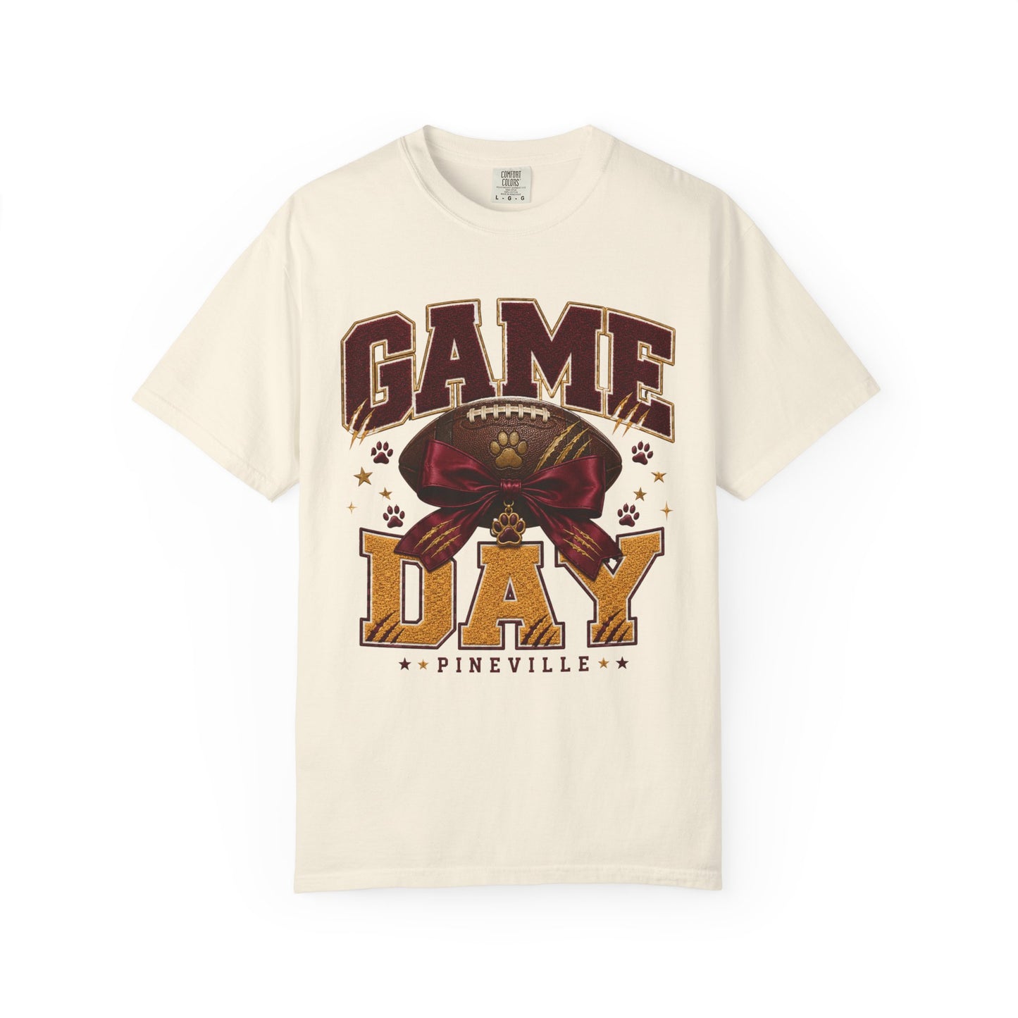 Pineville Lions Bow Game Day Comfort Colors Tee