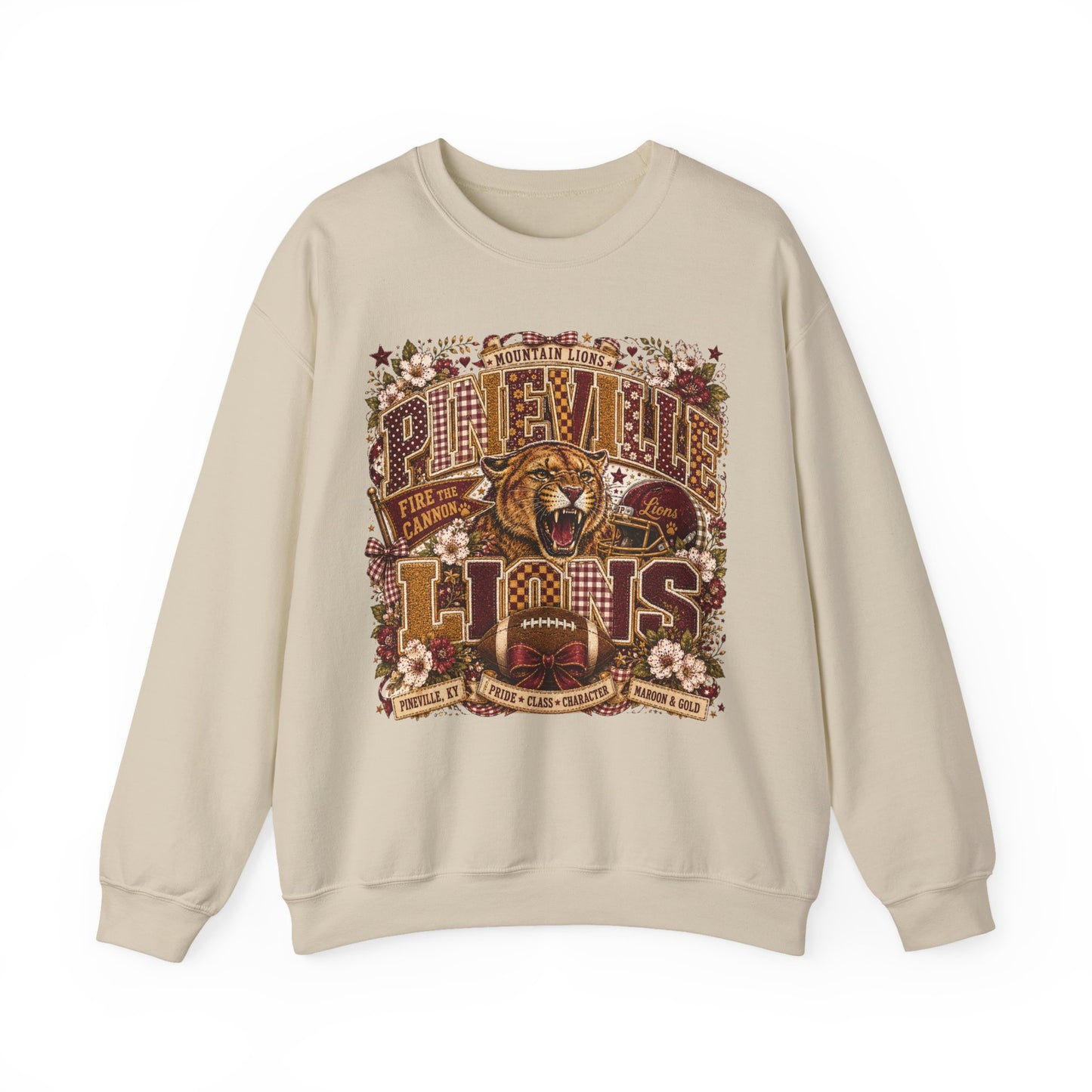 Pineville Lions Cottage Varsity Crewneck