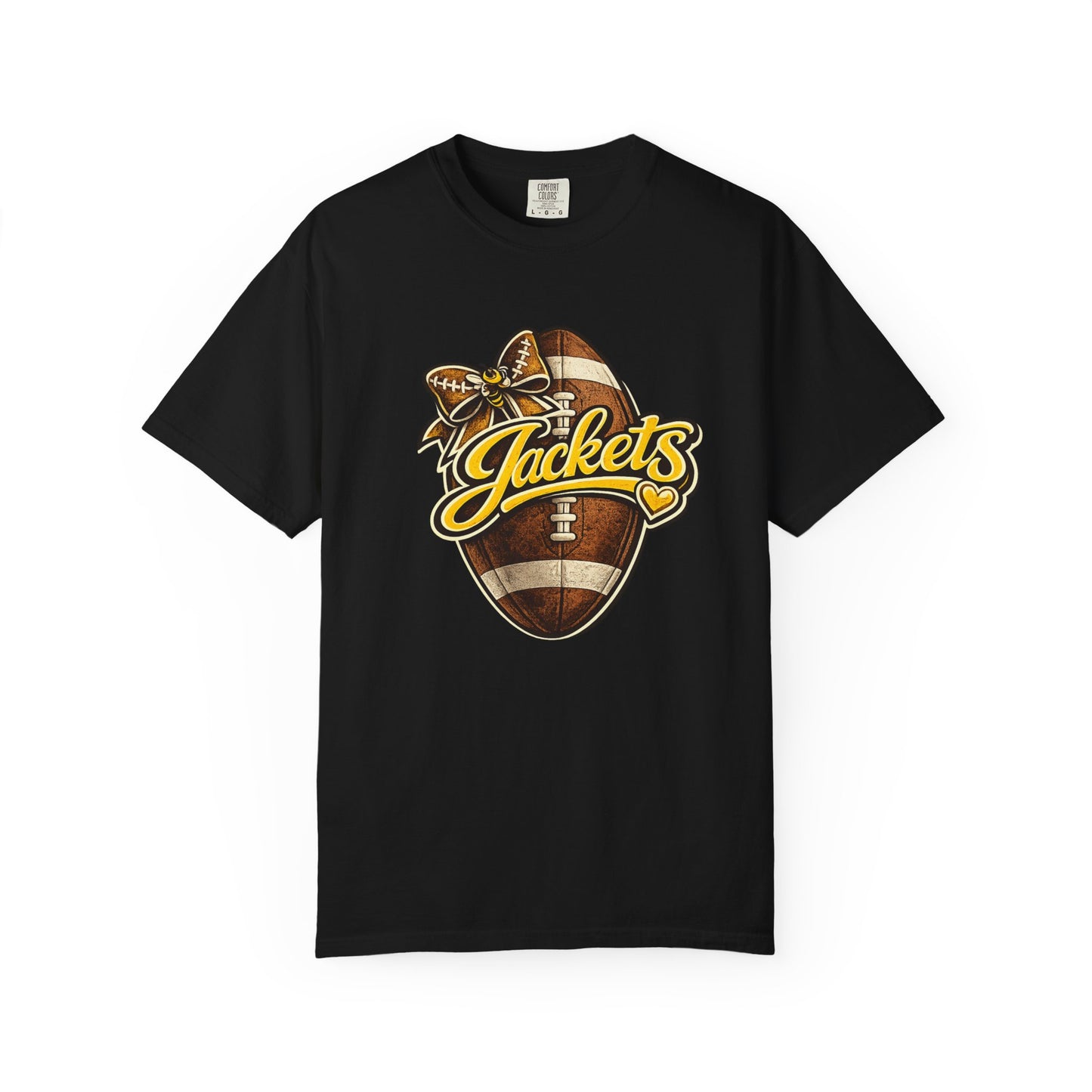 Middlesboro Yellow Jackets Football Bow Comfort Colors® Tee