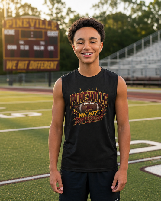 Pineville We Hit Different | Jersey Muscle Tank