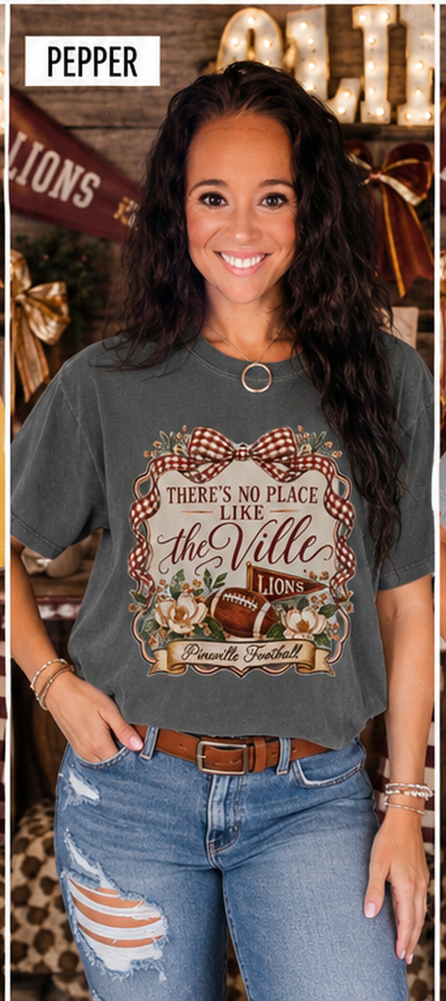 There’s No Place Like the Ville | Pineville Lions Comfort Colors Tee
