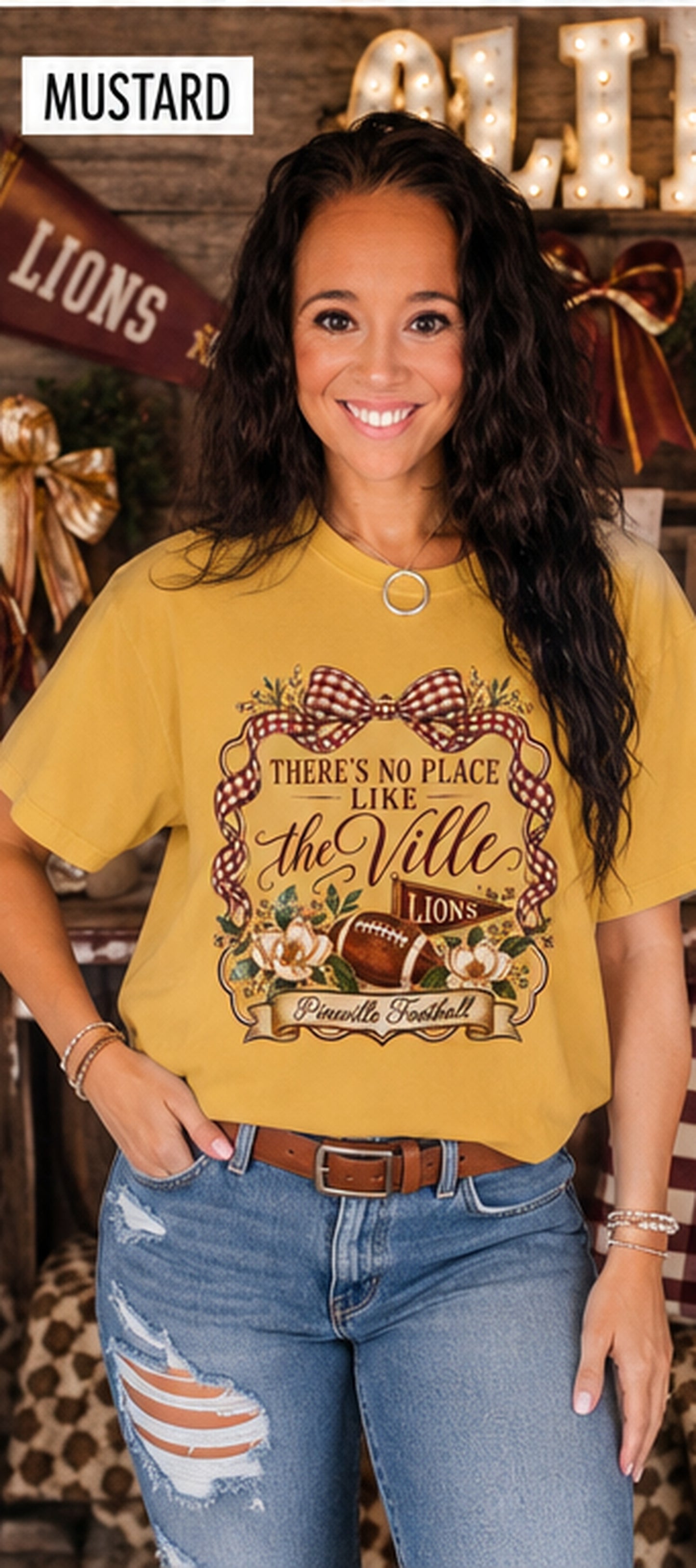 There’s No Place Like the Ville | Pineville Lions Comfort Colors Tee