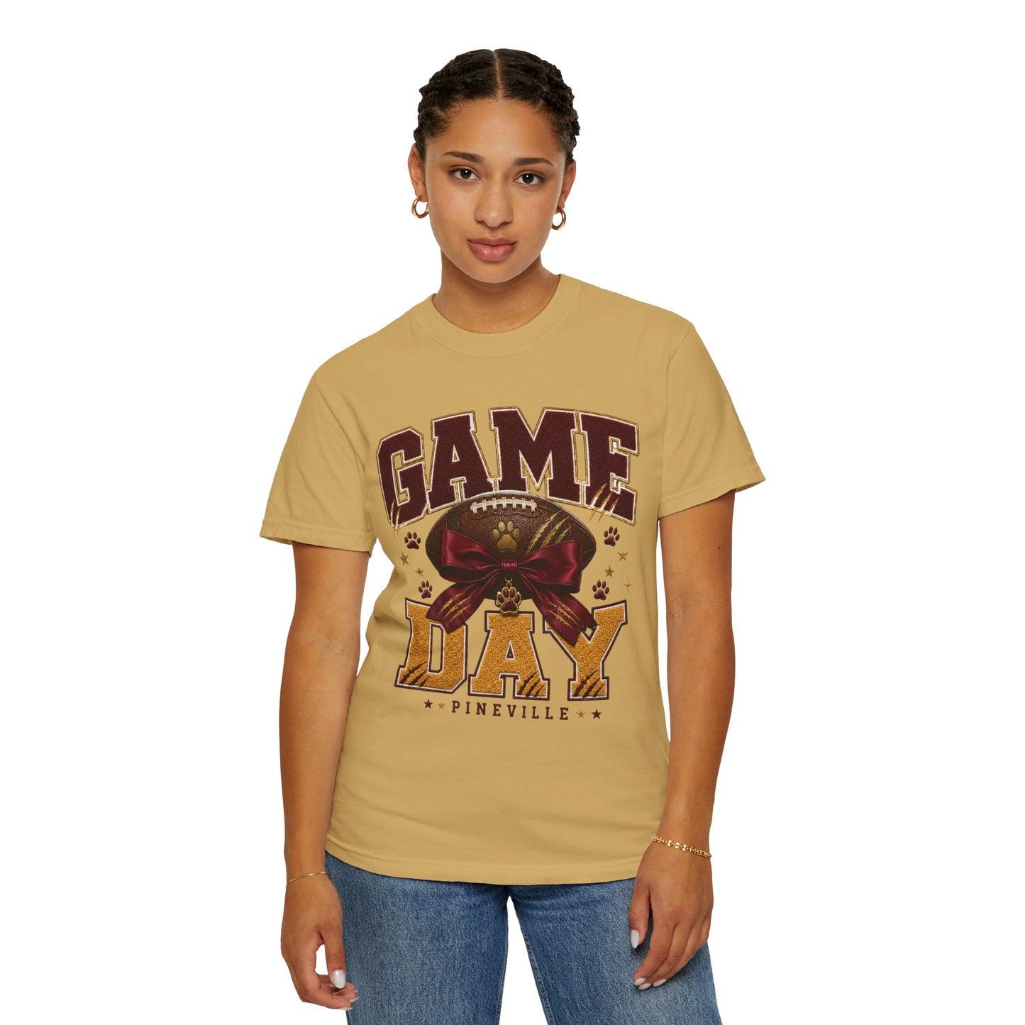 Pineville Lions Bow Game Day Comfort Colors Tee