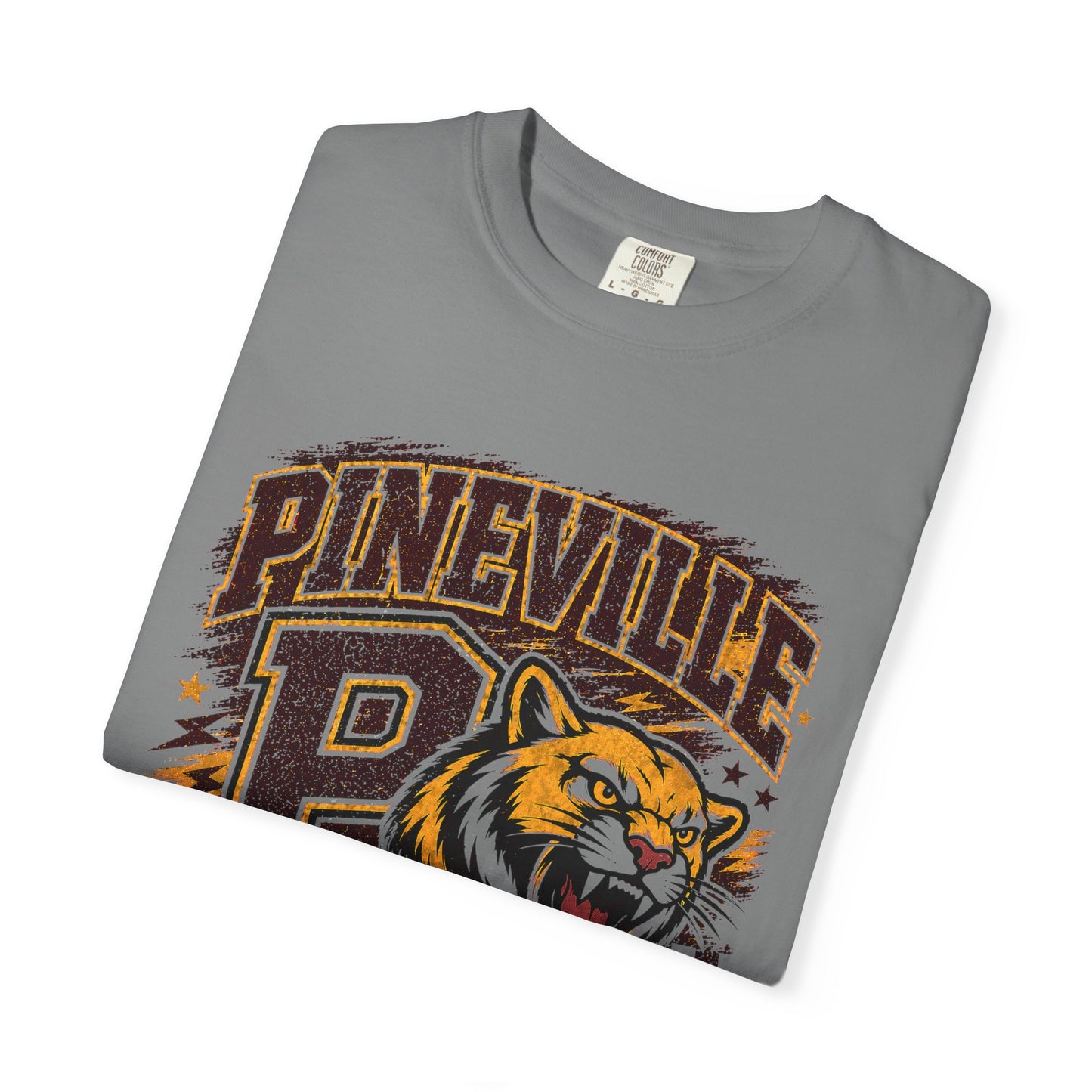 Pineville Mountain Lions Vintage Mascot T-Shirt