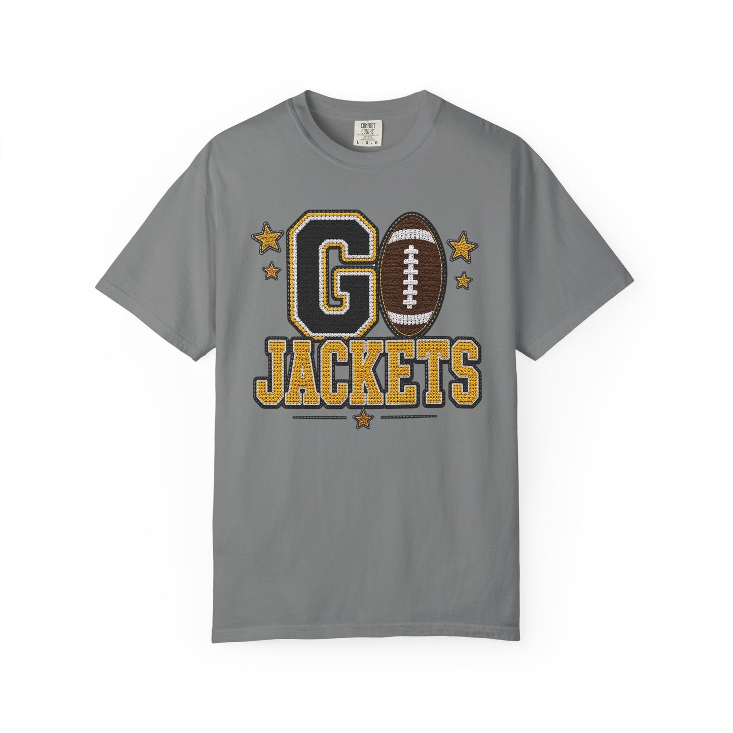 Go Jackets Crochet Game Day Comfort Colors Tee