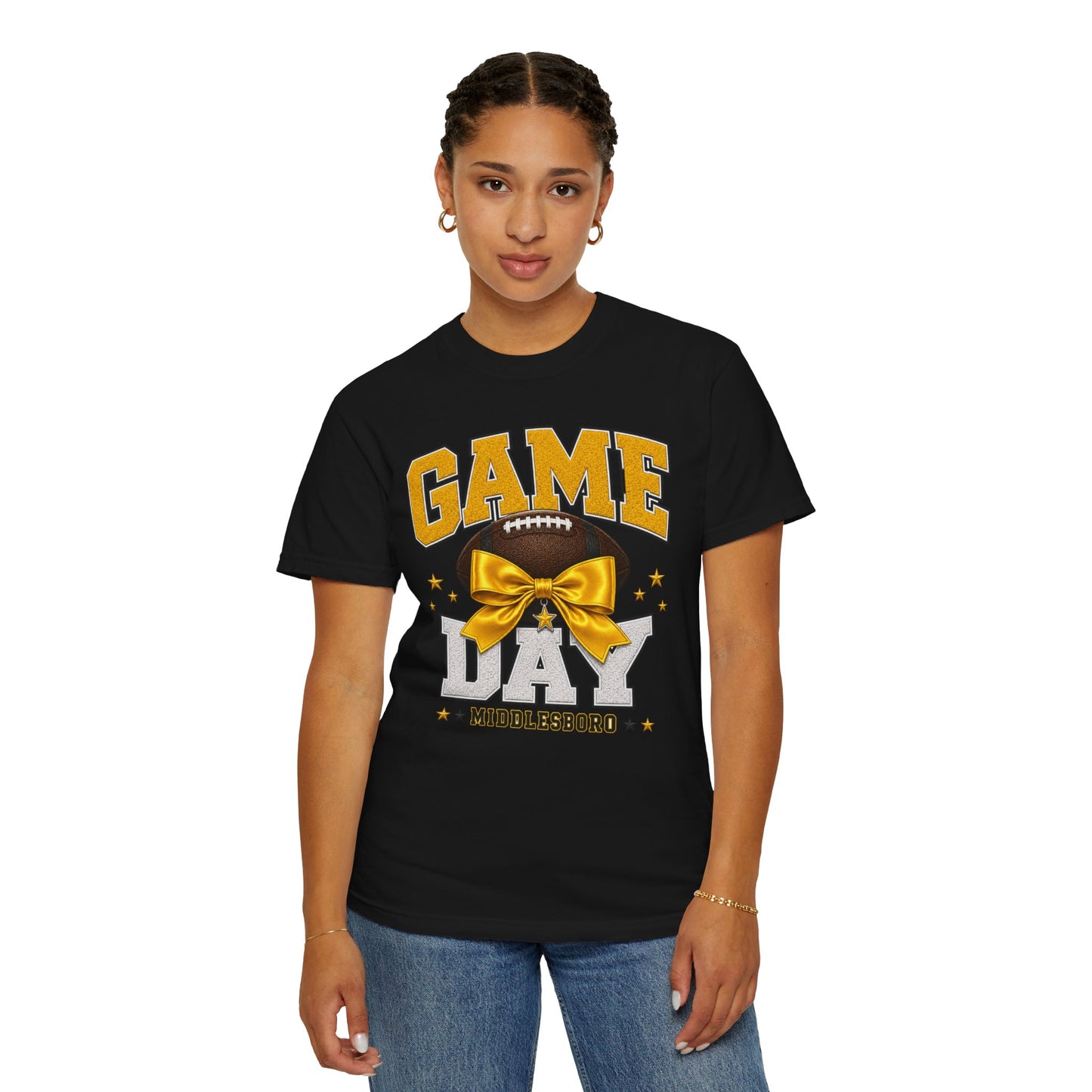Middlesboro Yellow Jackets Bow Game Day Comfort Colors Tee