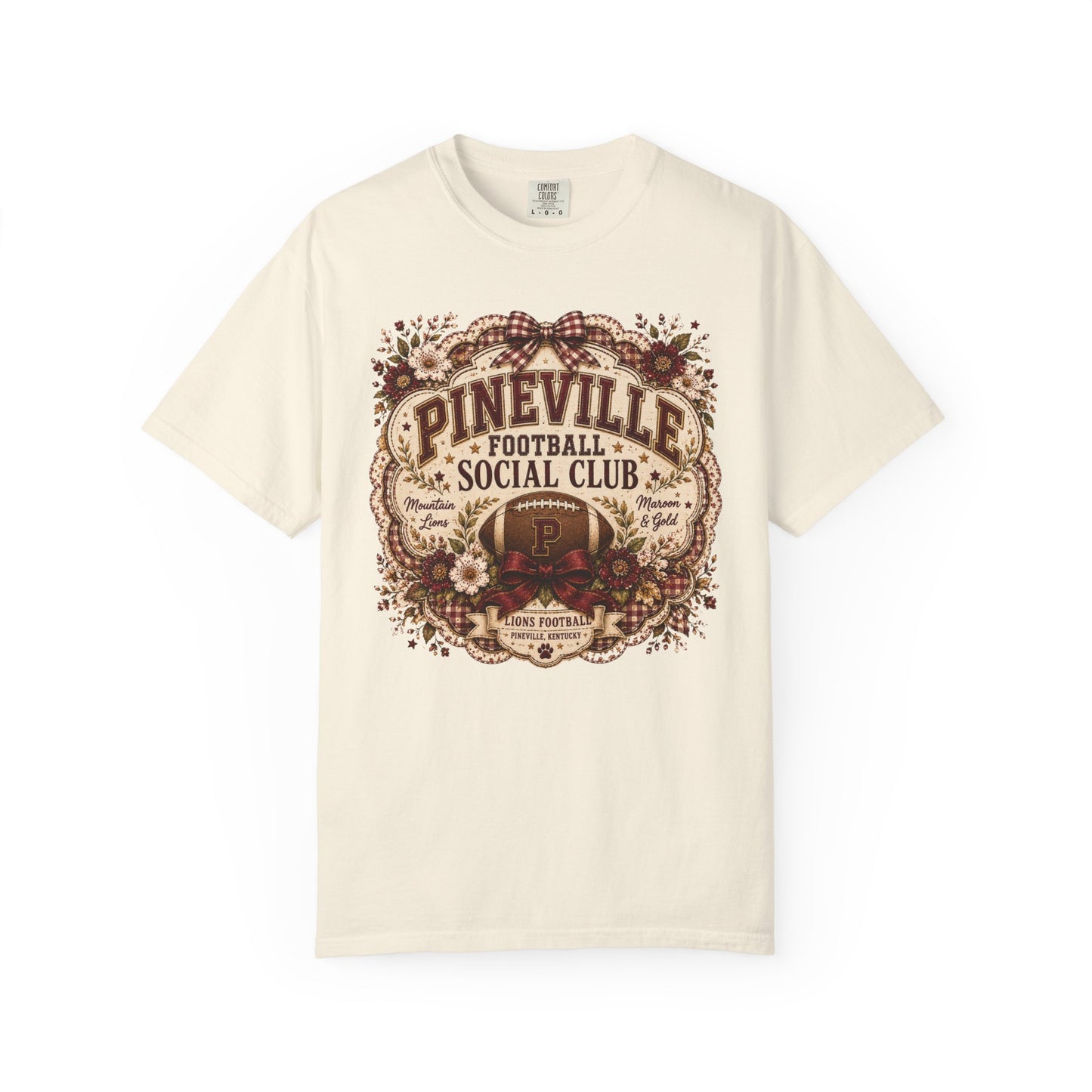 Pineville Football Social Club Comfort Colors Tee