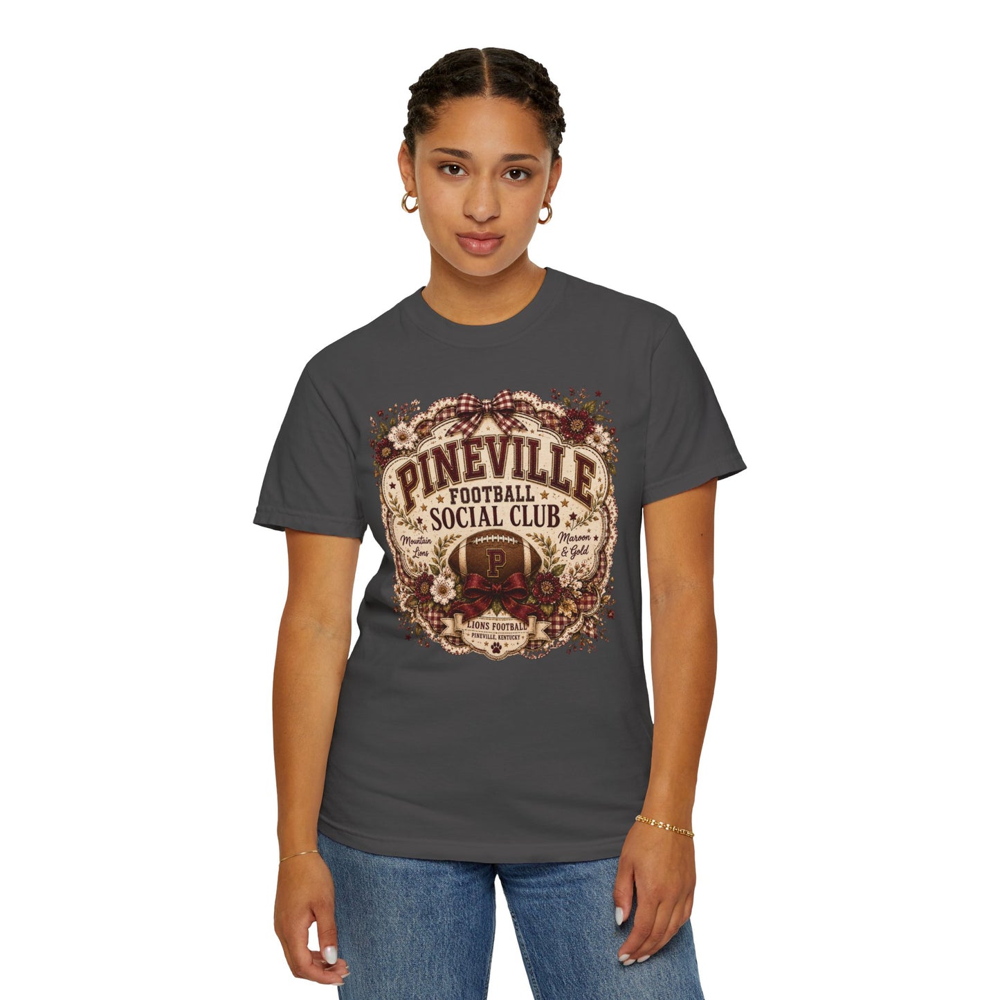 Pineville Football Social Club Comfort Colors Tee