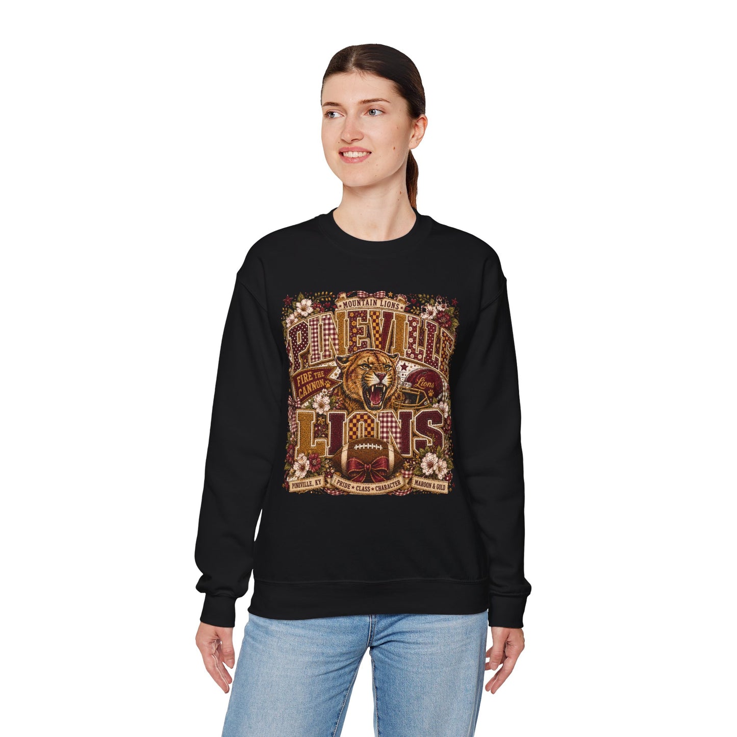 Pineville Lions Cottage Varsity Crewneck
