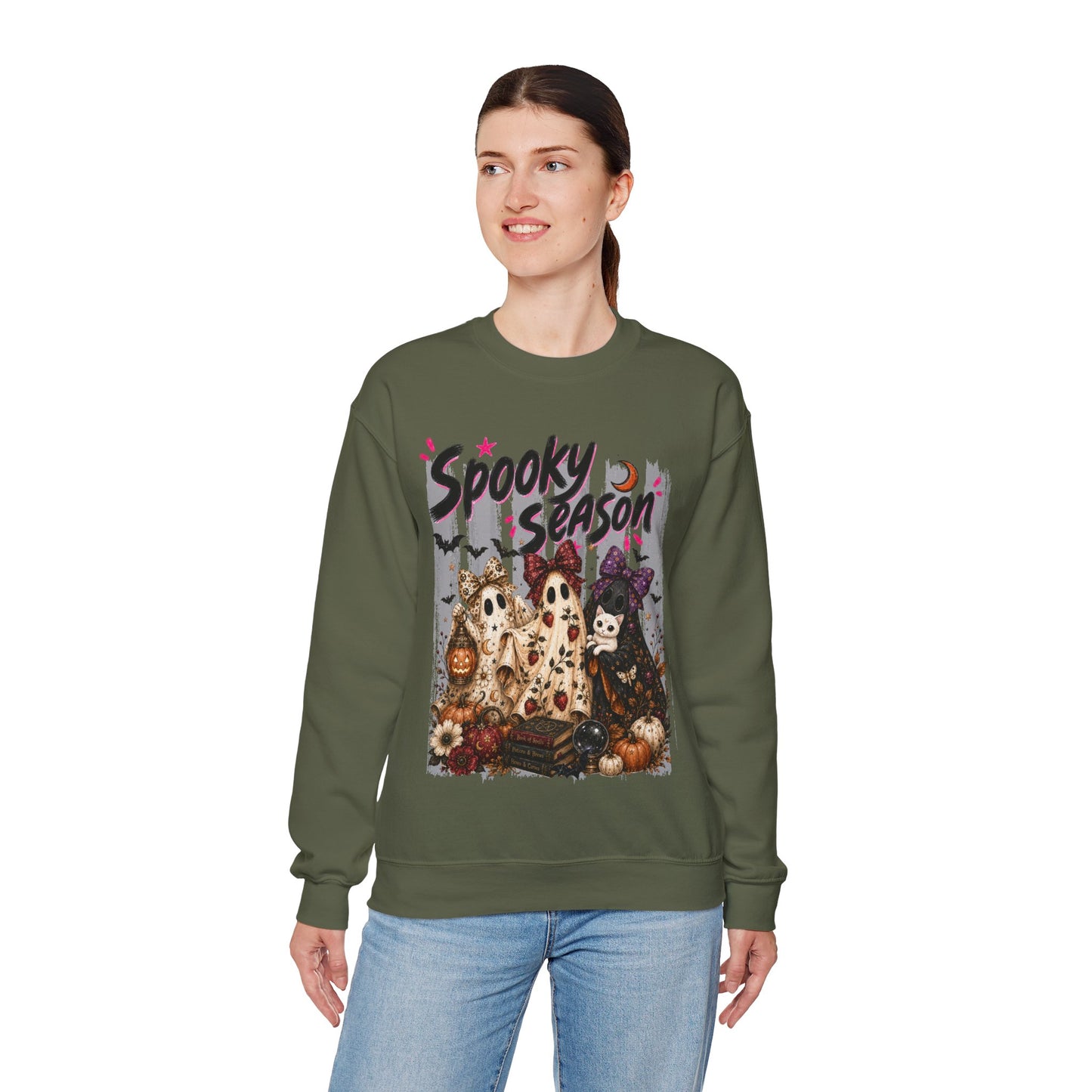 Spooky Season Ghost Group | Crewneck Sweatshirt