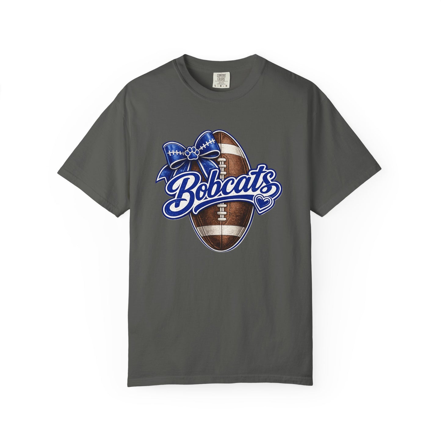 Bell County Bobcats Football Bow Comfort Colors® Tee