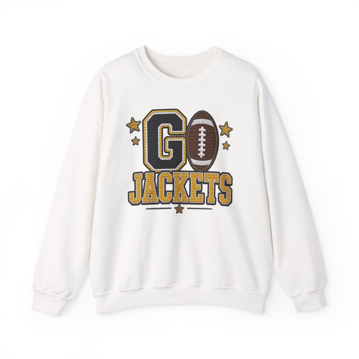 Go Jackets Crochet Game Day Crewneck