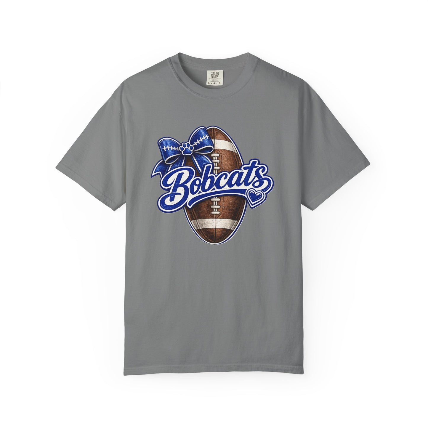 Bell County Bobcats Football Bow Comfort Colors® Tee