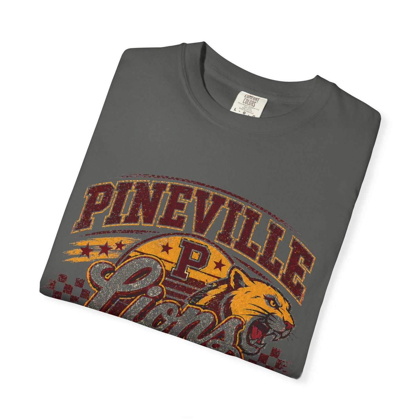 Pineville Lions Game Day T-Shirt — Vintage School Mascot Tee