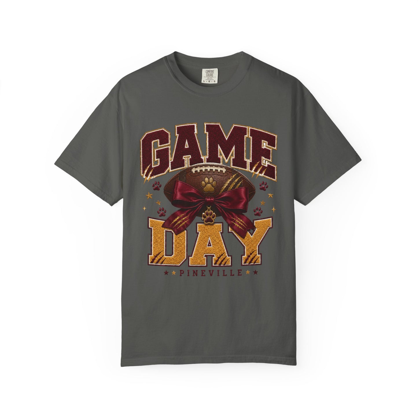 Pineville Lions Bow Game Day Comfort Colors Tee