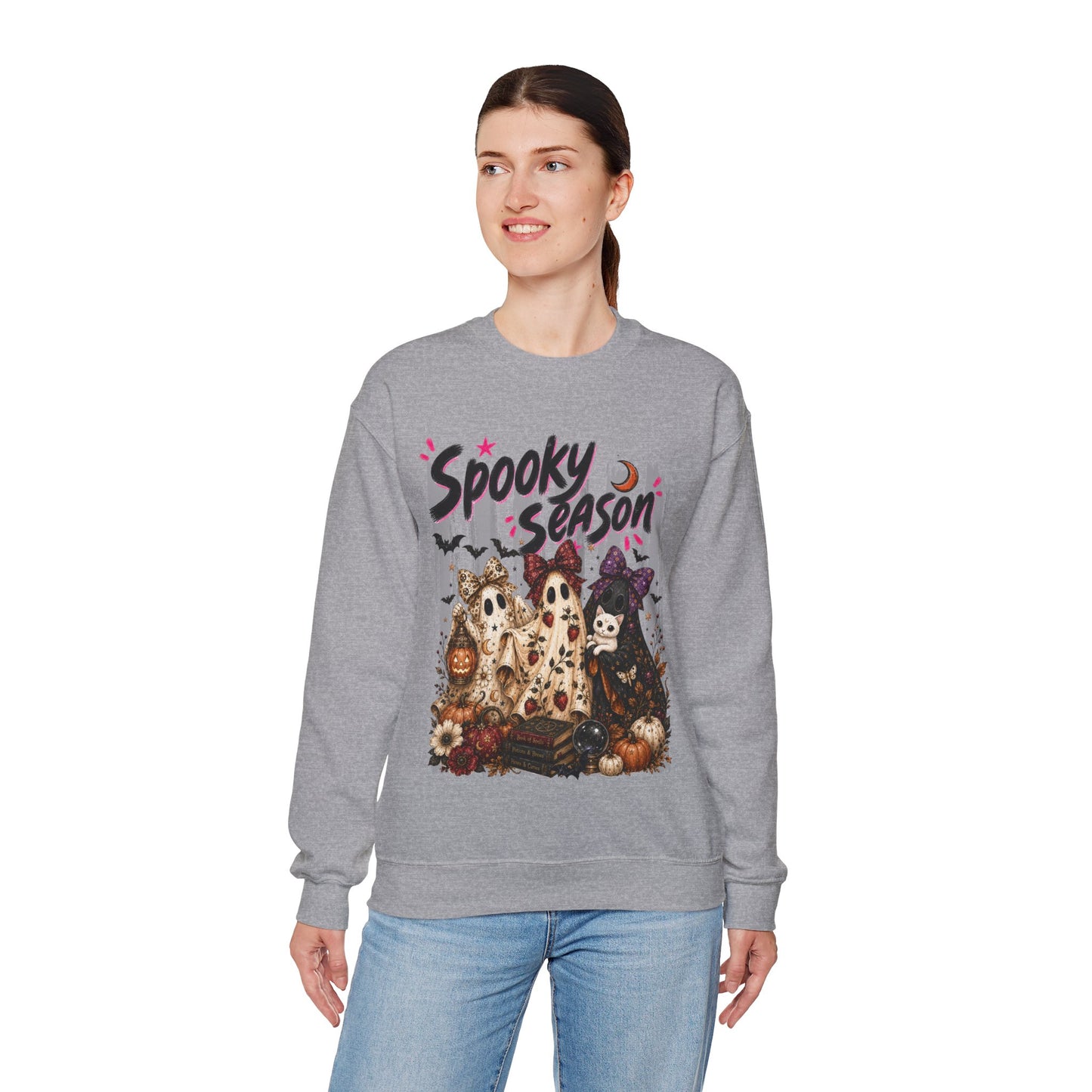 Spooky Season Ghost Group | Crewneck Sweatshirt