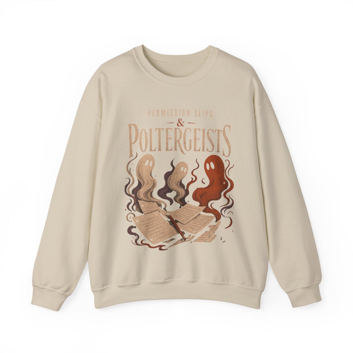 Permission Slips & Poltergeists Halloween Crewneck Sweatshirt