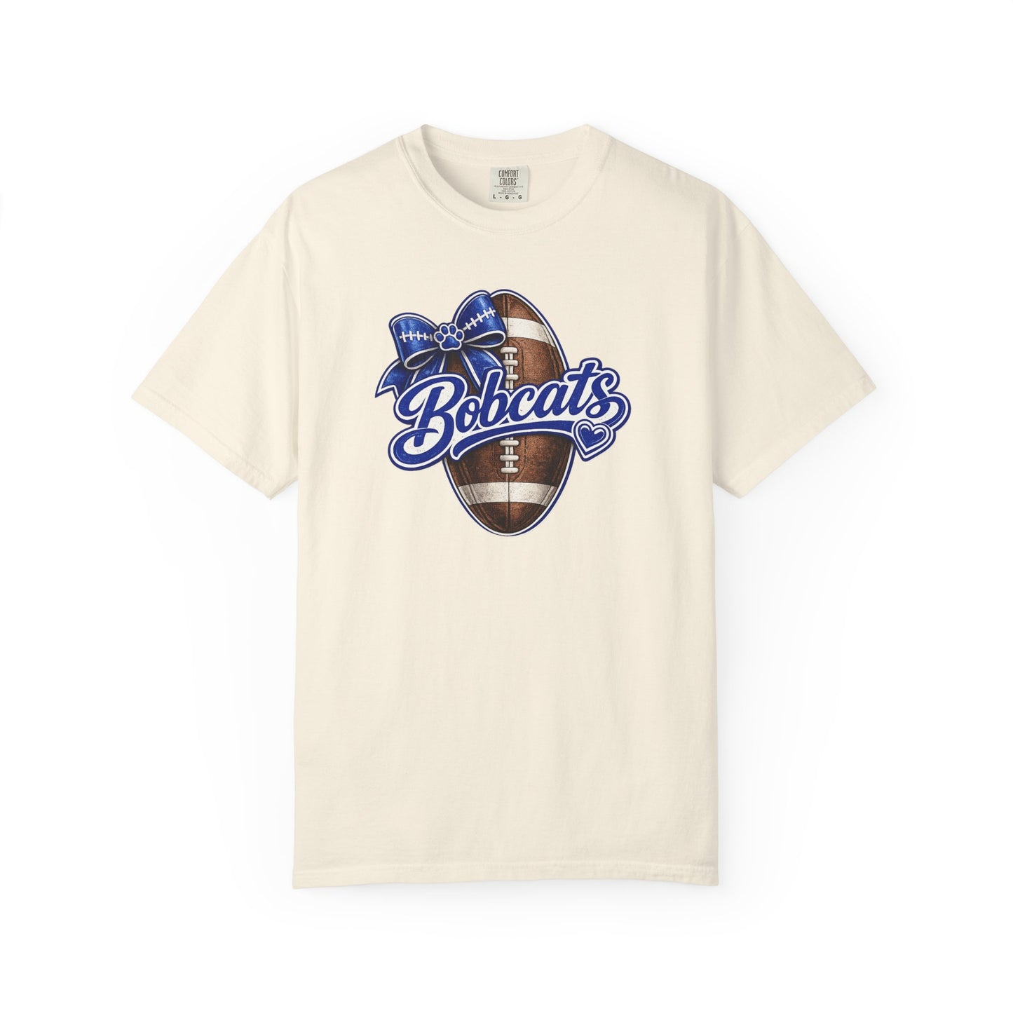 Bell County Bobcats Football Bow Comfort Colors® Tee