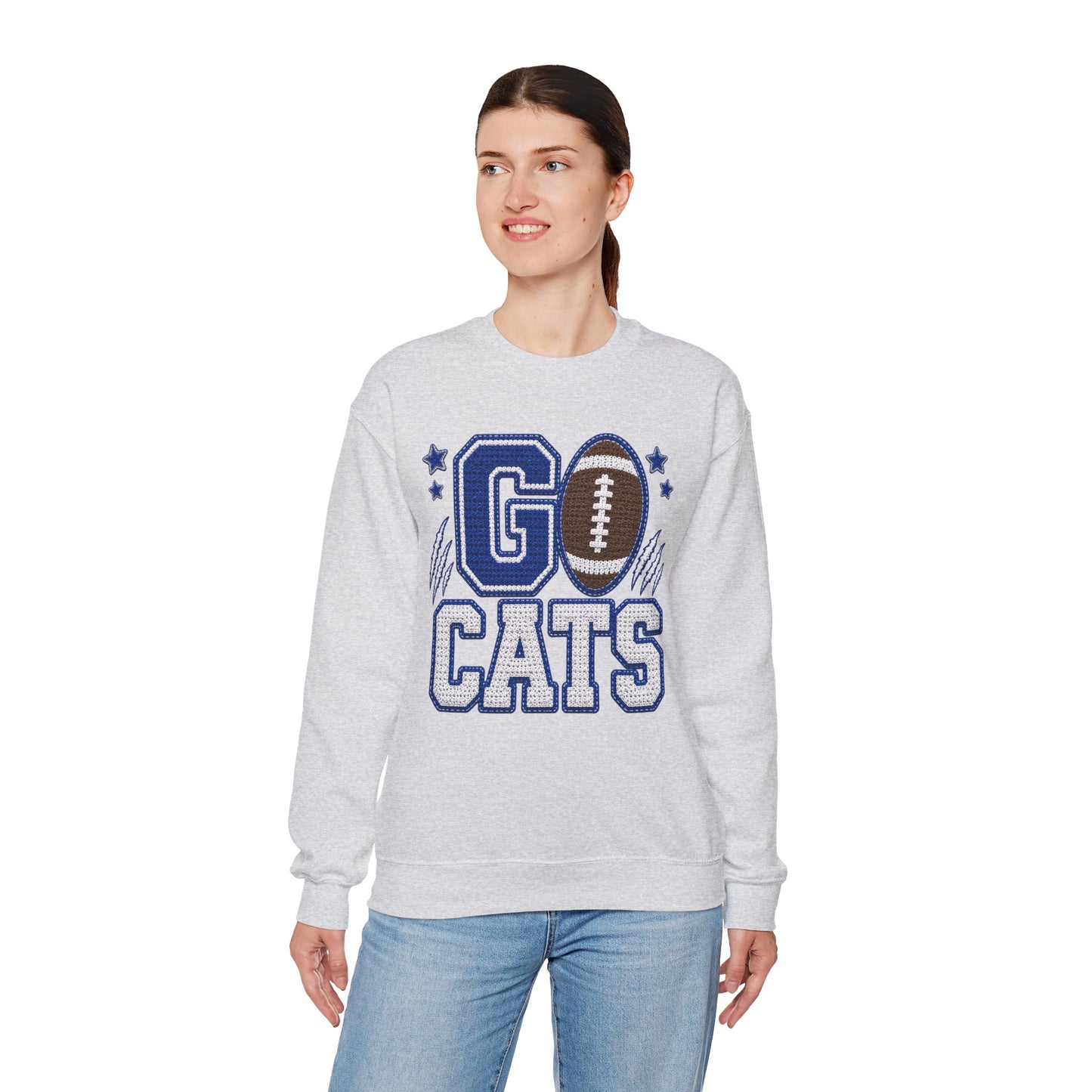Go Cats Crochet Game Day Crewneck