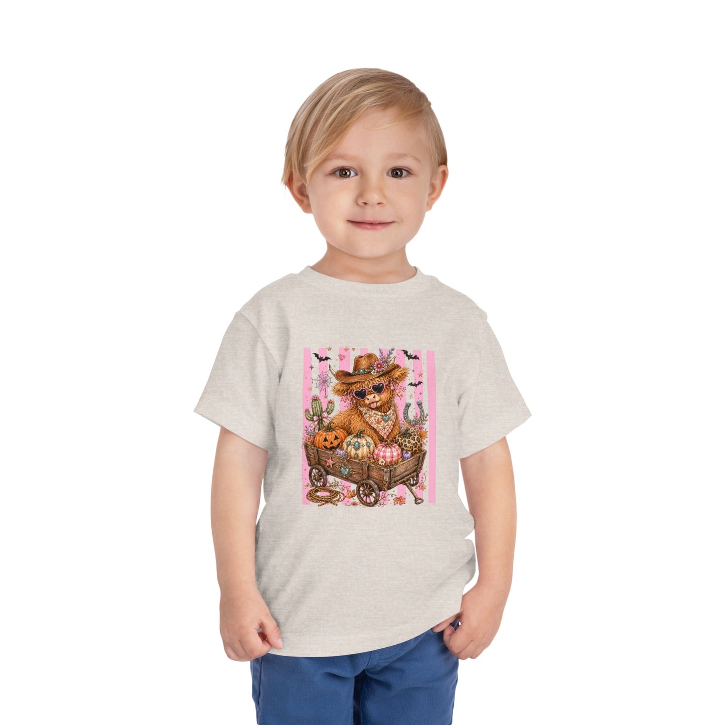 Fall Highland Cow Wagon | Toddler Tee