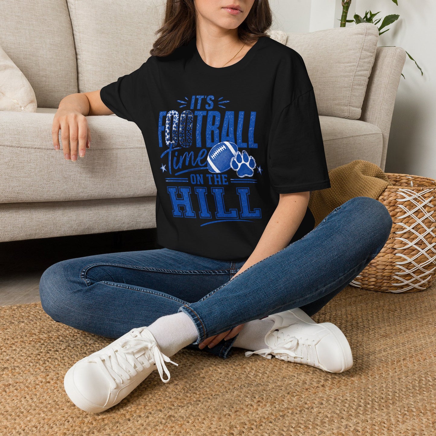 It’s Football Time on the Hill | Bell County Football Graphic Tee (Gildan)