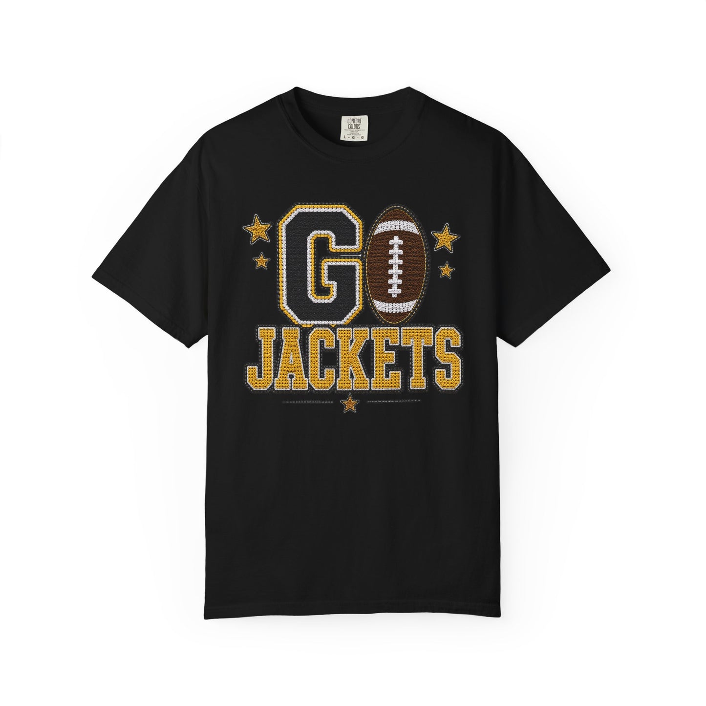 Go Jackets Crochet Game Day Comfort Colors Tee