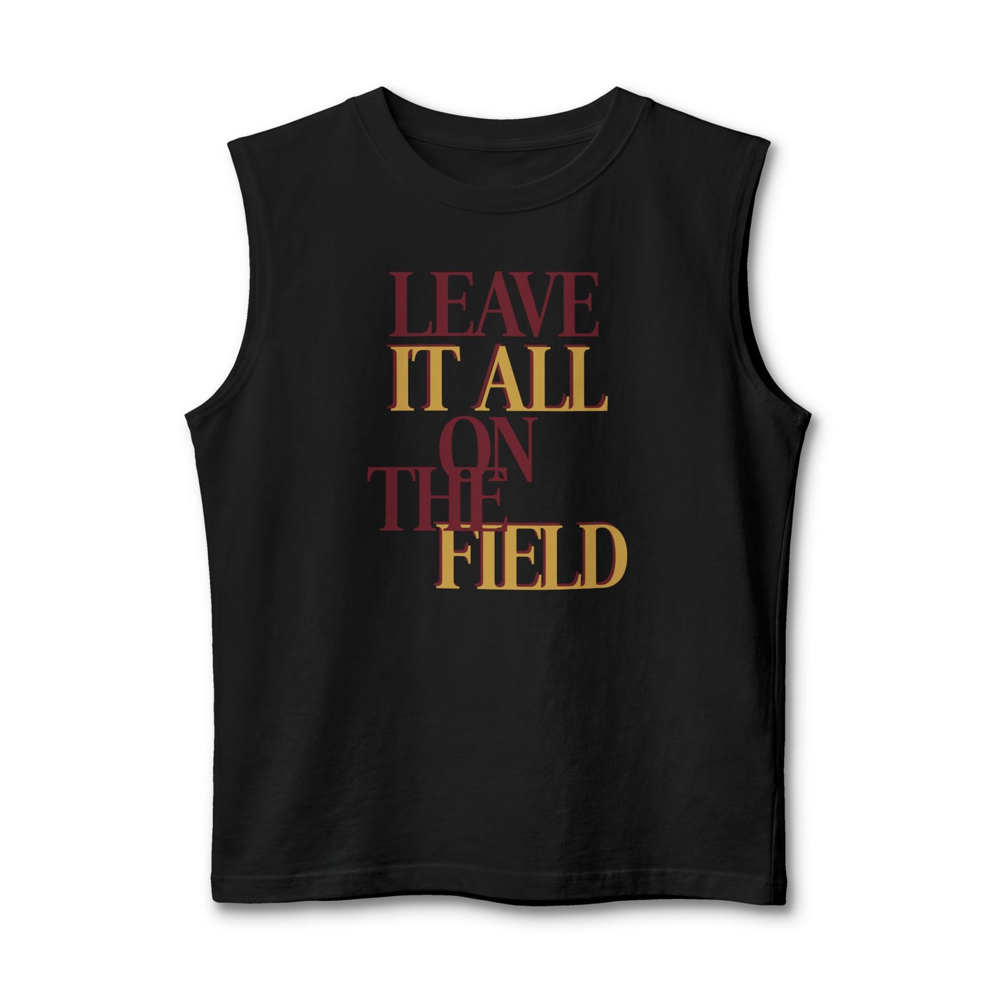Leave It All on the Field Football Muscle Tank