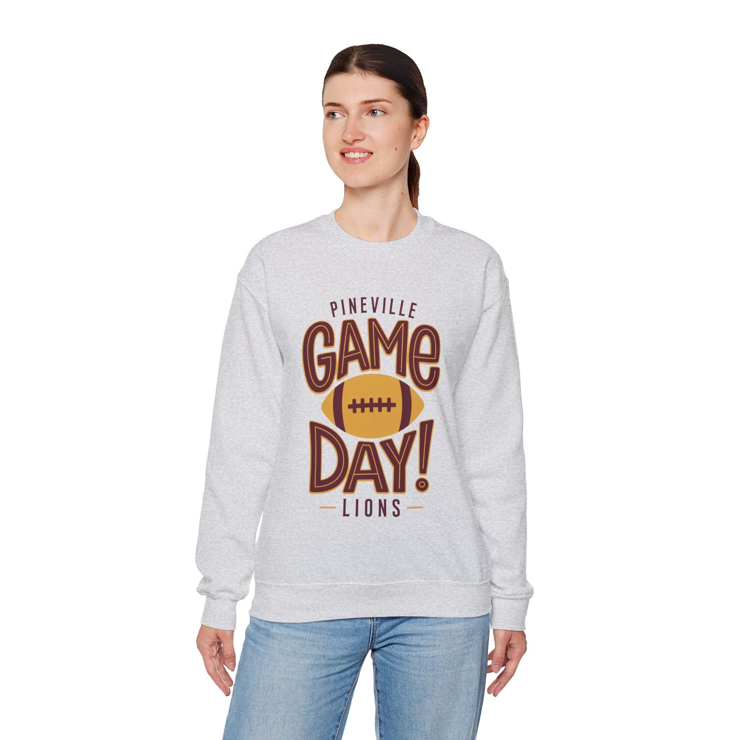 Pineville Lions Game Day Crewneck Sweatshirt