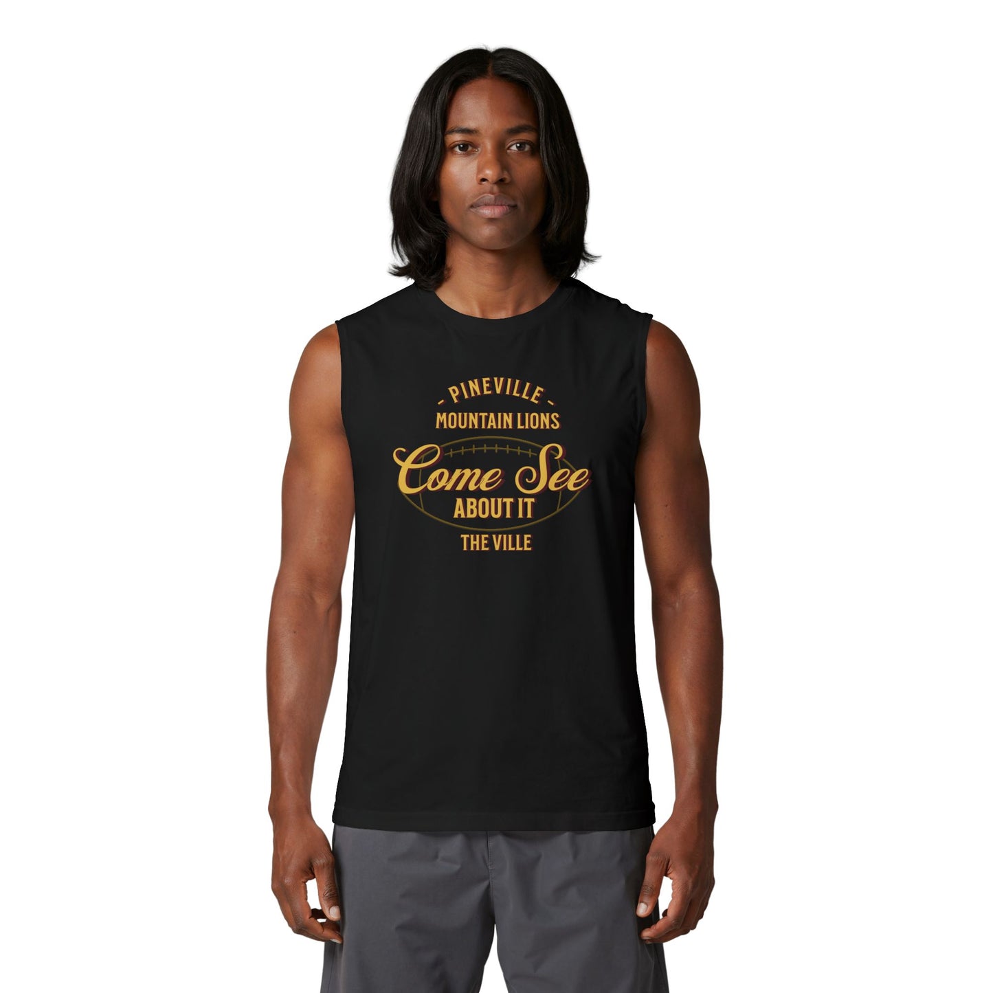 Pineville Mountain Lions “Come See About It” Muscle Tank