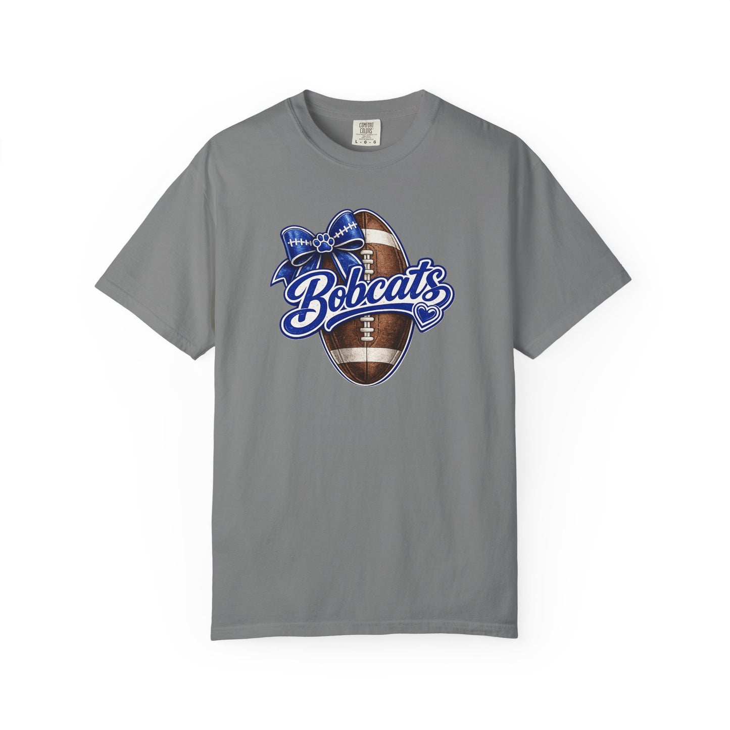 Bell County Bobcats Football Bow Comfort Colors® Tee