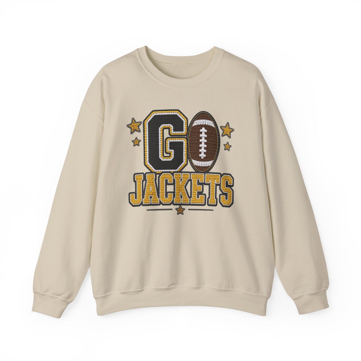 Go Jackets Crochet Game Day Crewneck
